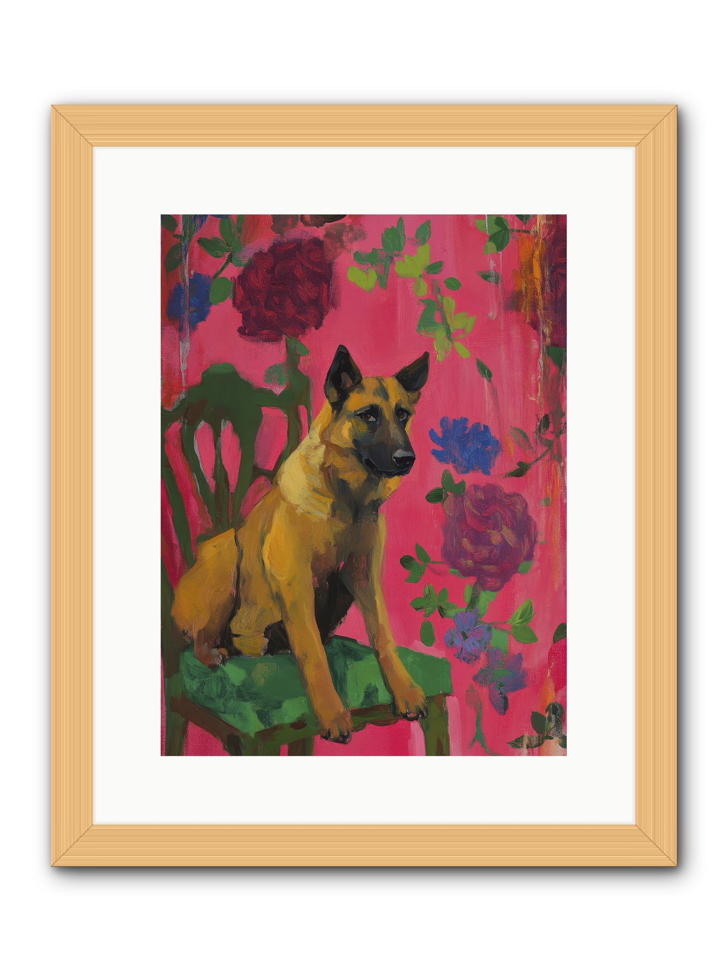 Griffin -- Framed Print - Natural 12x16