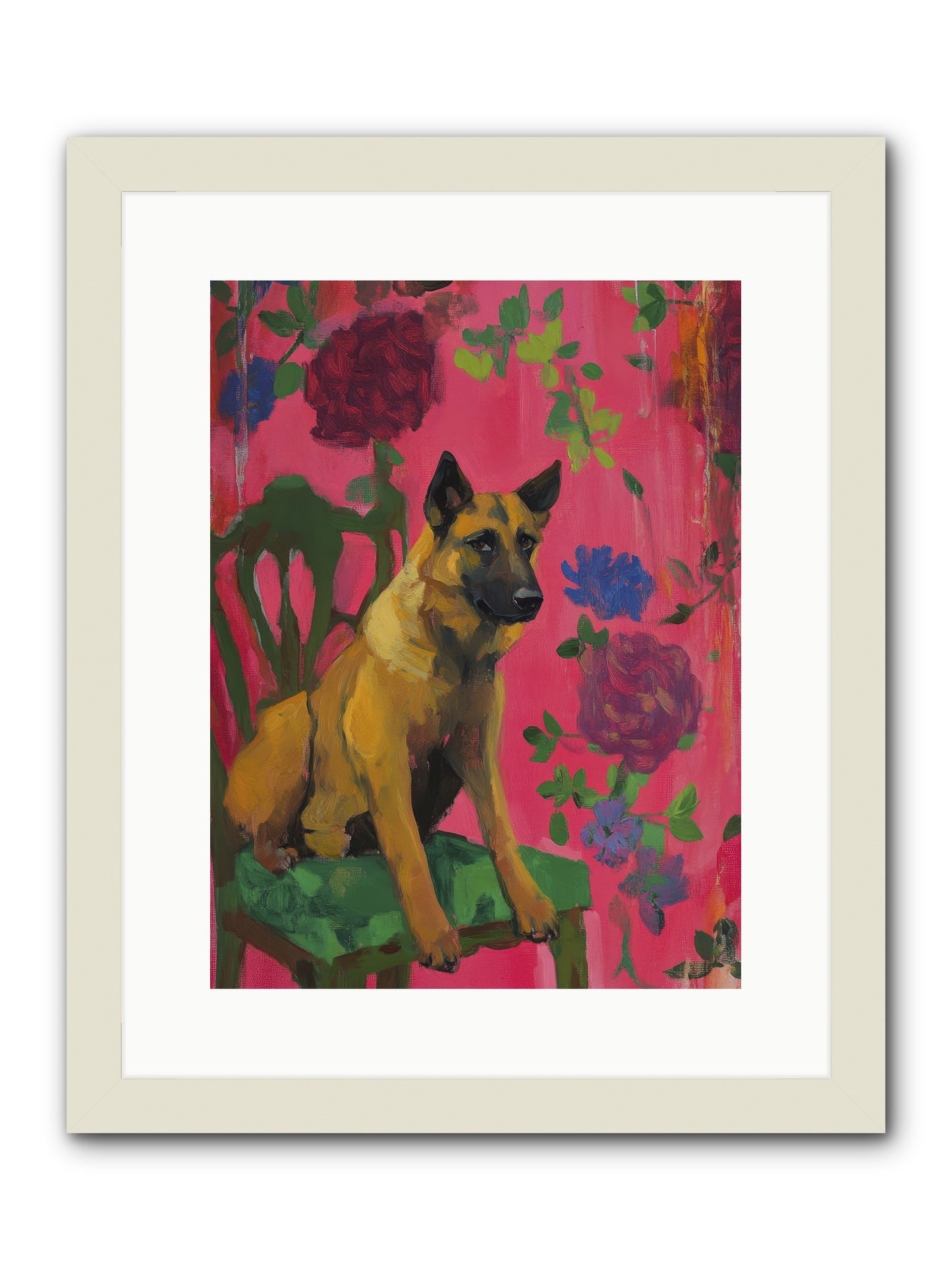 Griffin -- Framed Print - White 12x16