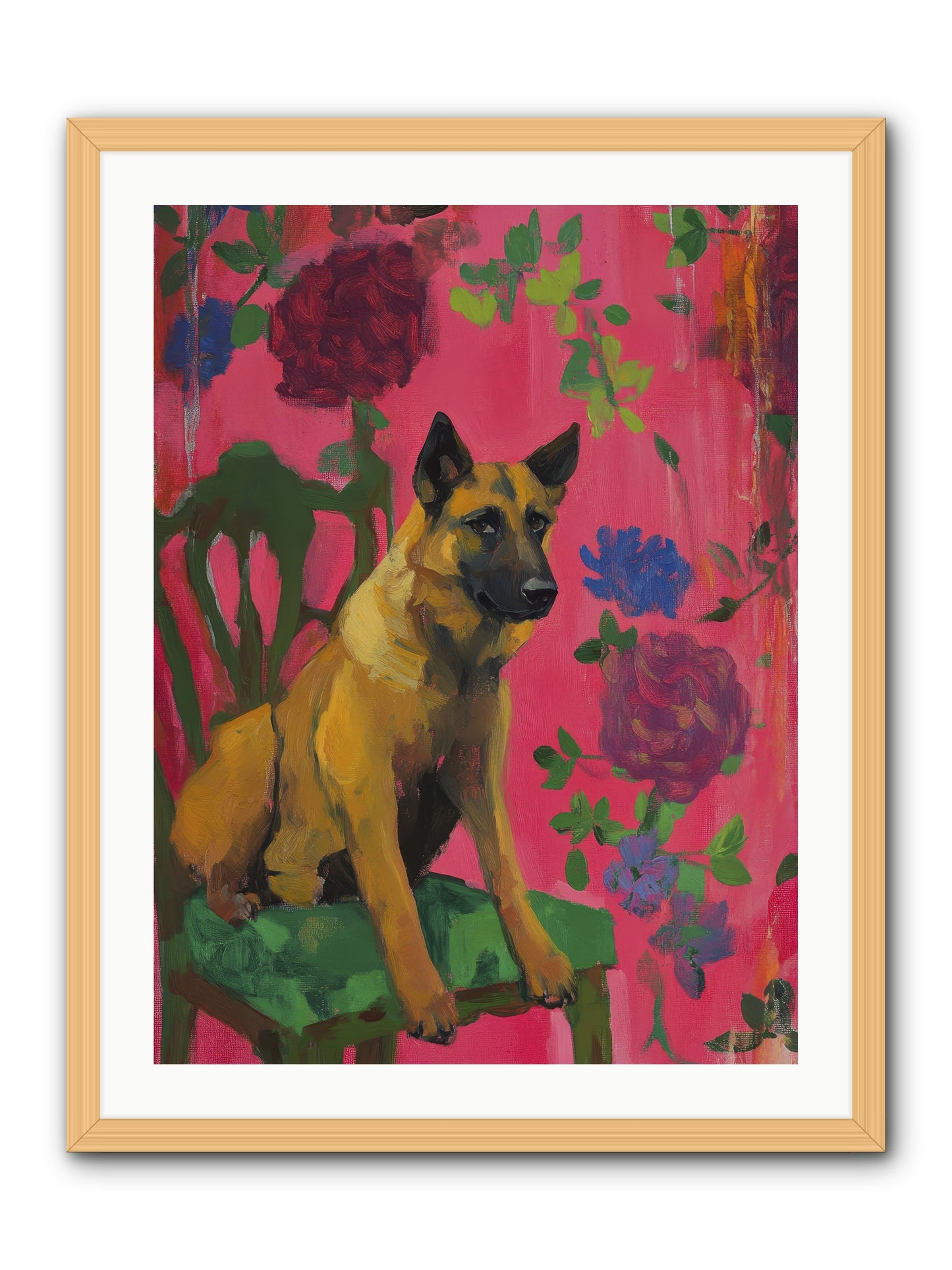 Griffin -- Framed Print - Natural 24x32