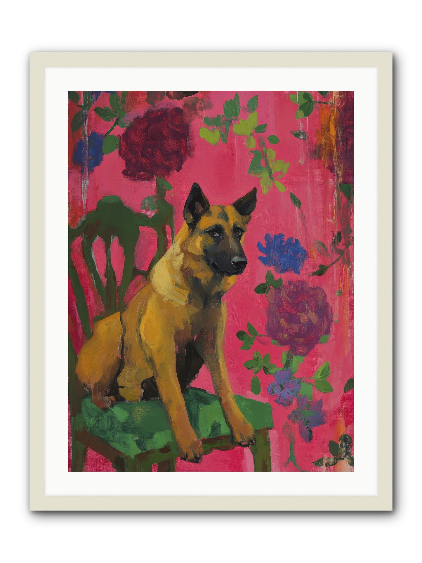 Griffin -- Framed Print - White 24x32