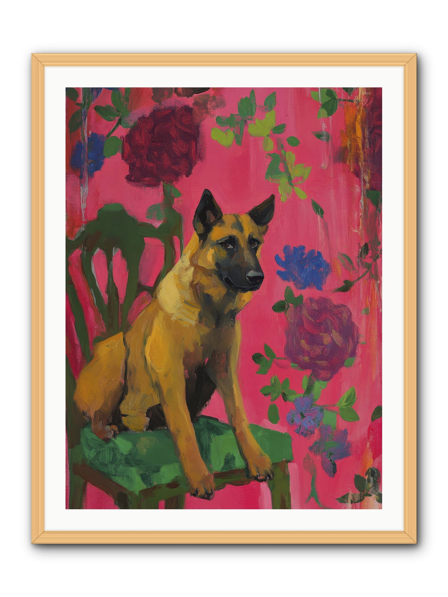 Griffin -- Framed Print - Natural 30x40