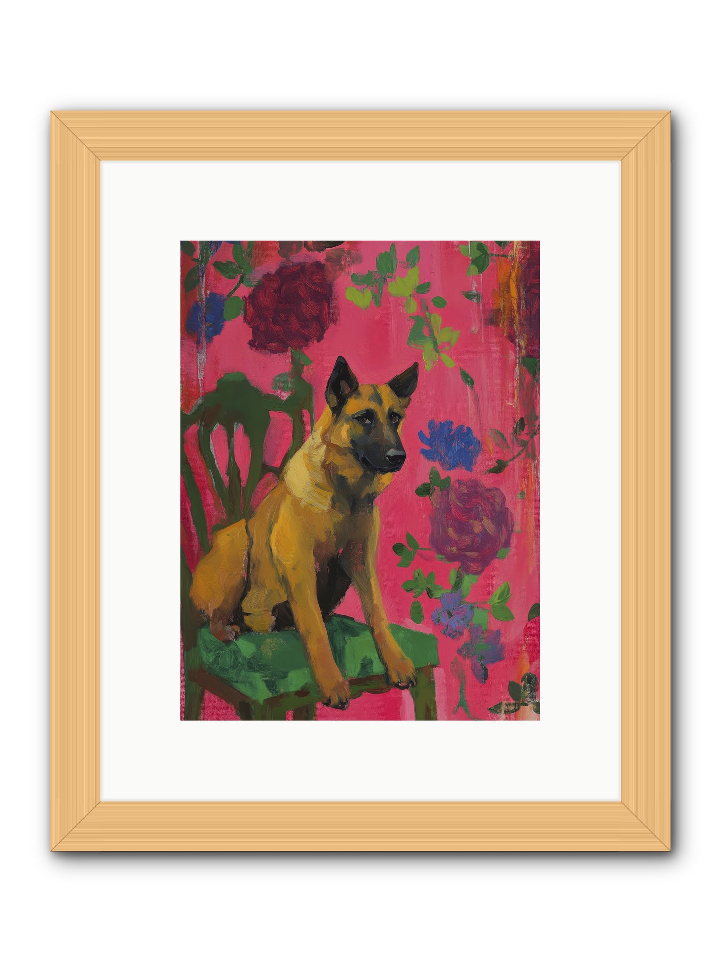 Griffin -- Framed Print - Natural 9x12