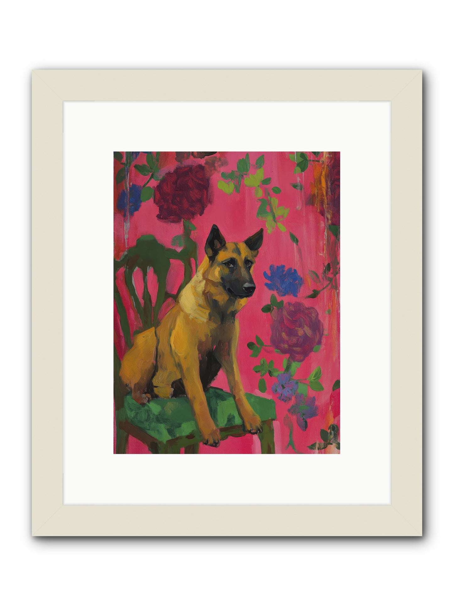 Griffin -- Framed Print - White 9x12