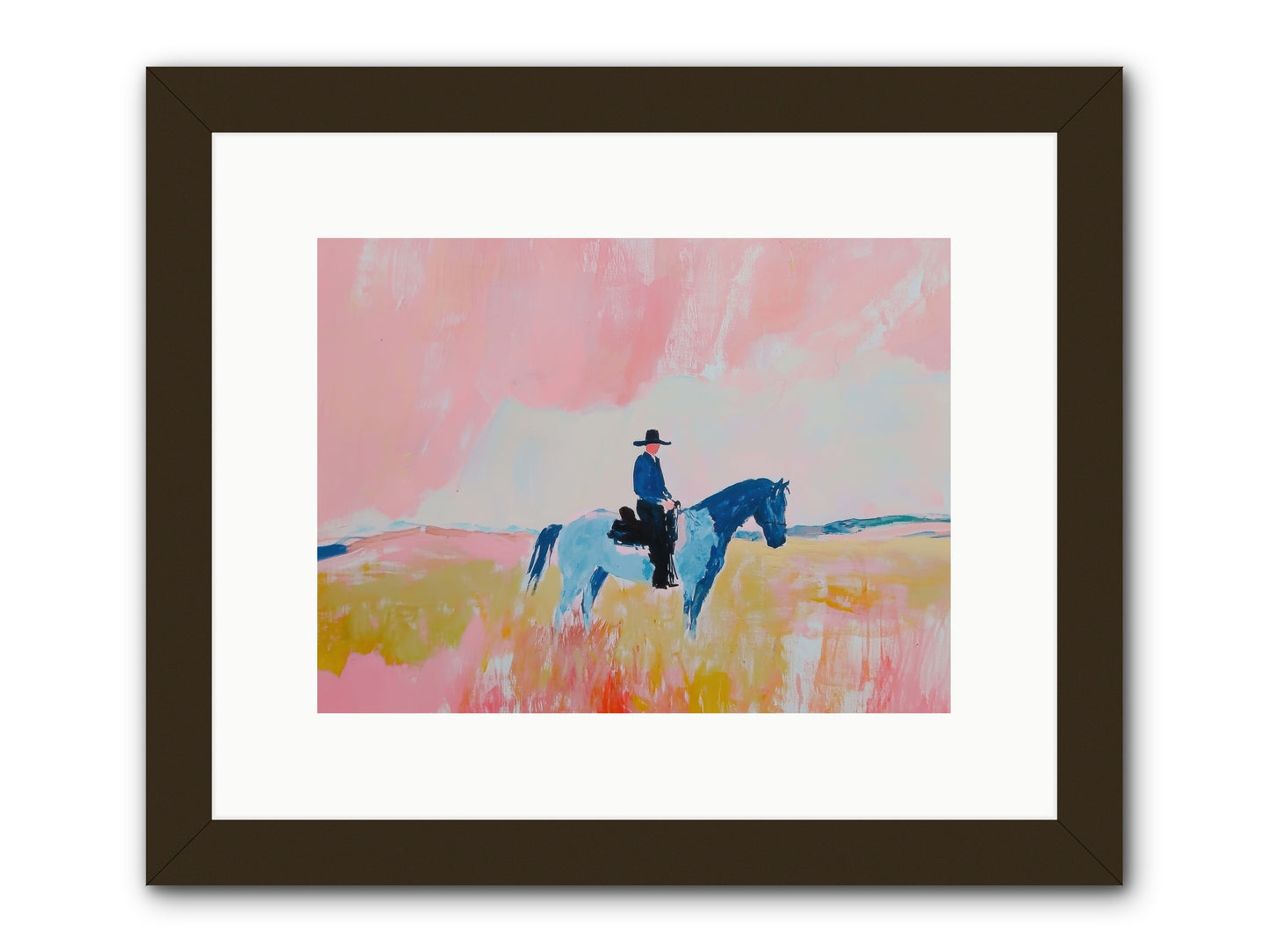 Grizzled Trailblazer -- Framed Print - Black 12x9