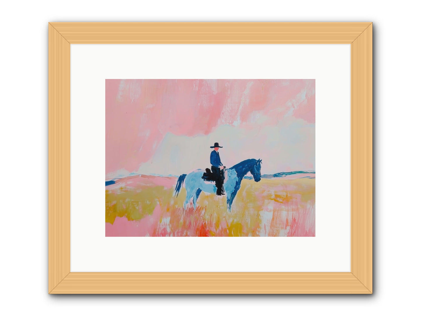 Grizzled Trailblazer -- Framed Print - Natural 12x9