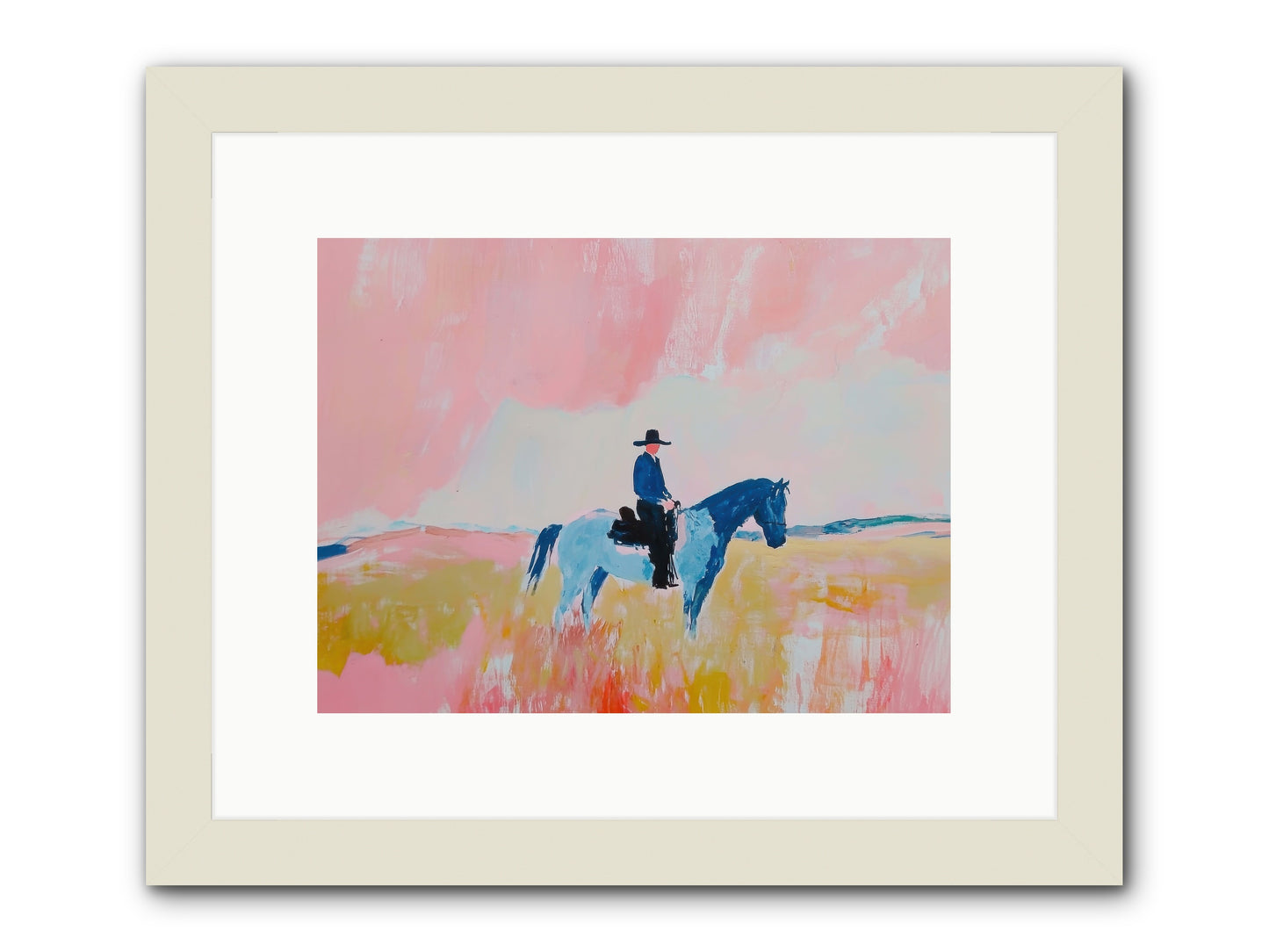 Grizzled Trailblazer -- Framed Print - White 12x9