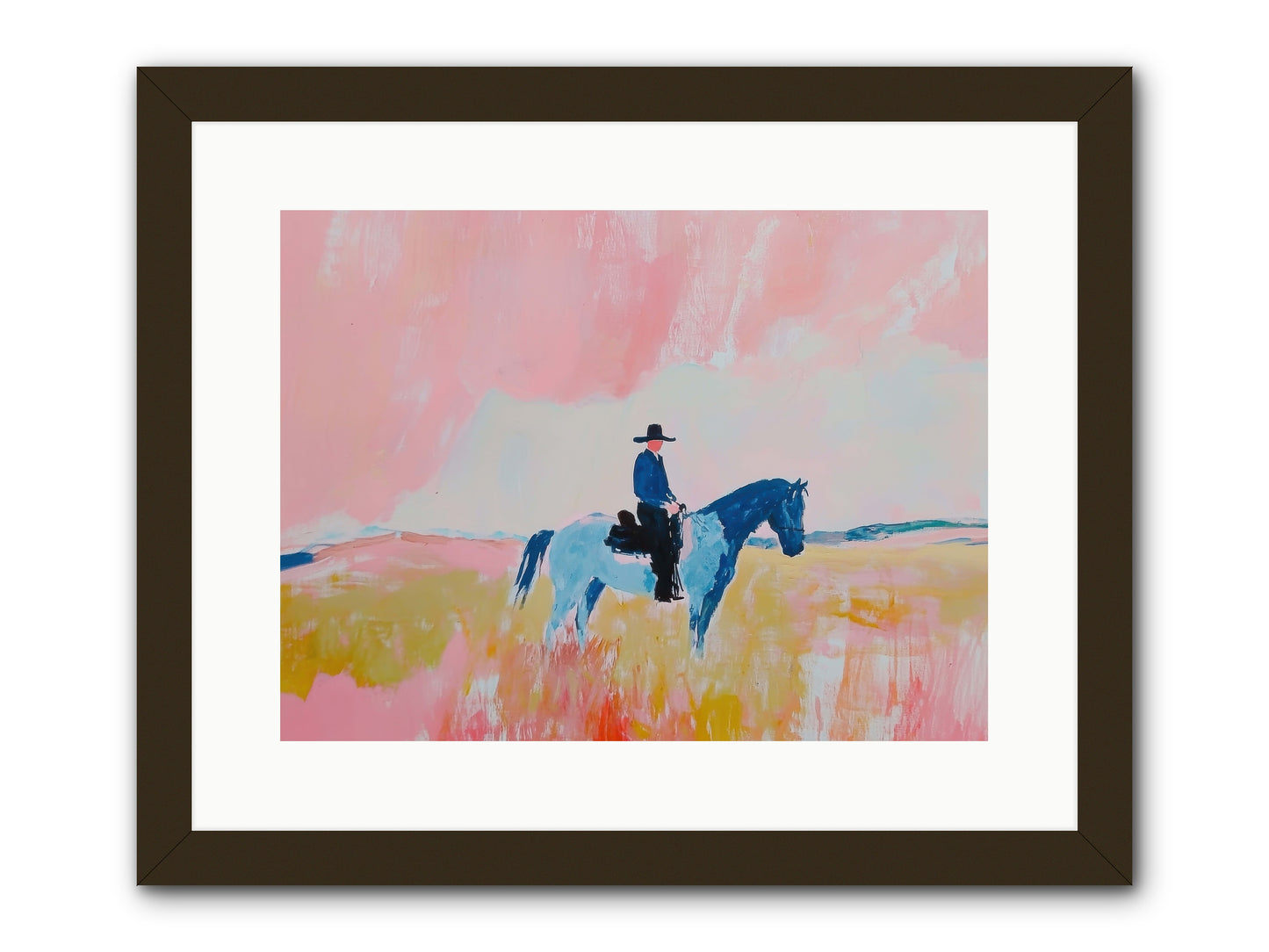 Grizzled Trailblazer -- Framed Print - Black 16x12