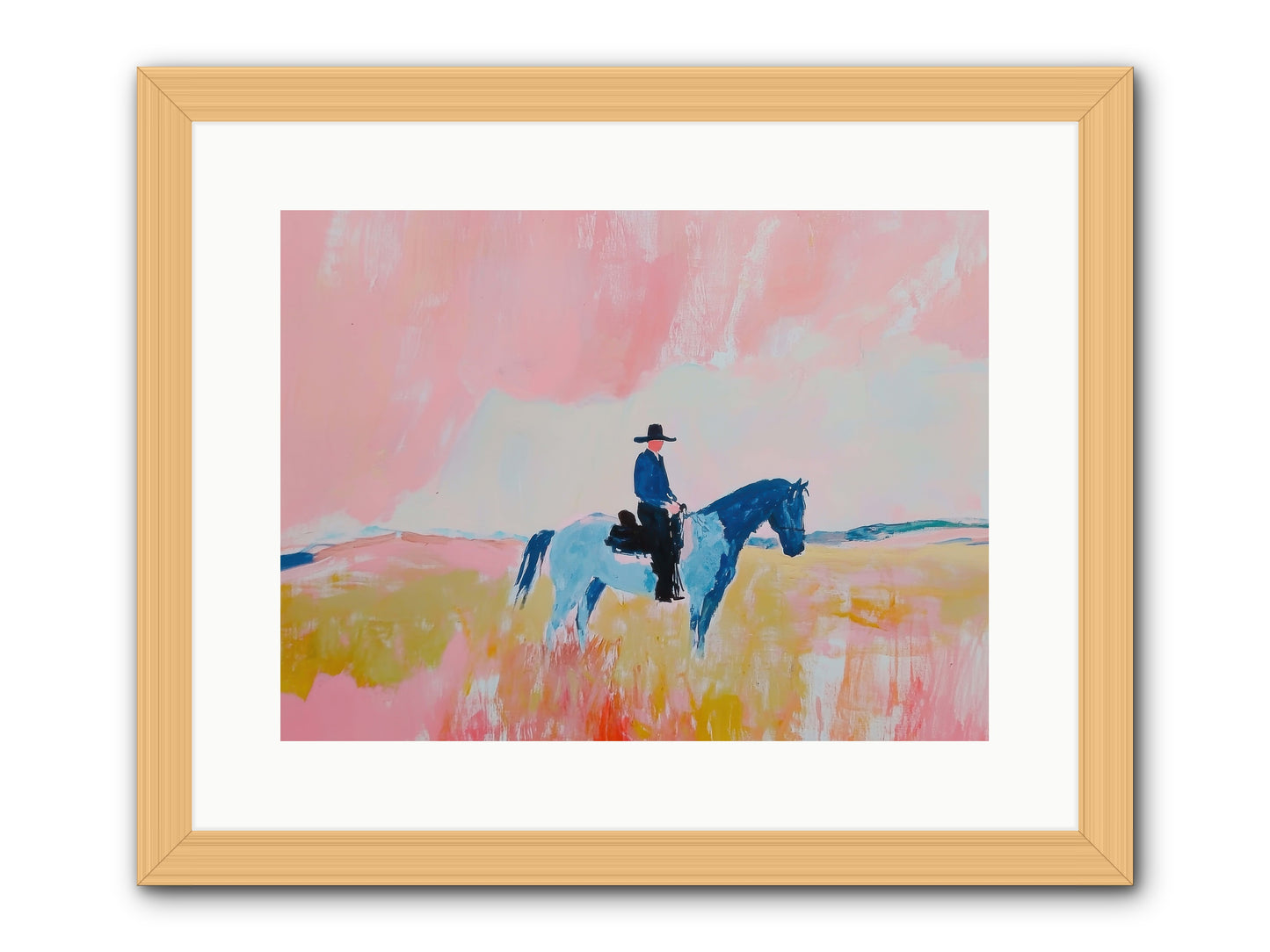 Grizzled Trailblazer -- Framed Print - Natural 16x12