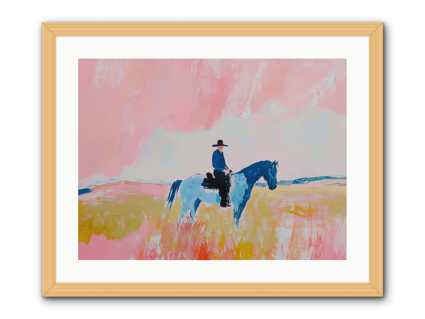 Grizzled Trailblazer -- Framed Print - Natural 24x18