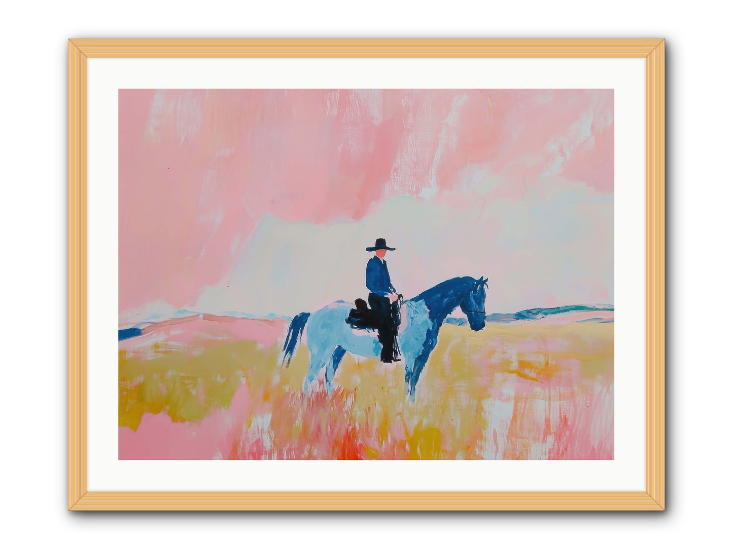 Grizzled Trailblazer -- Framed Print - Natural 32x24