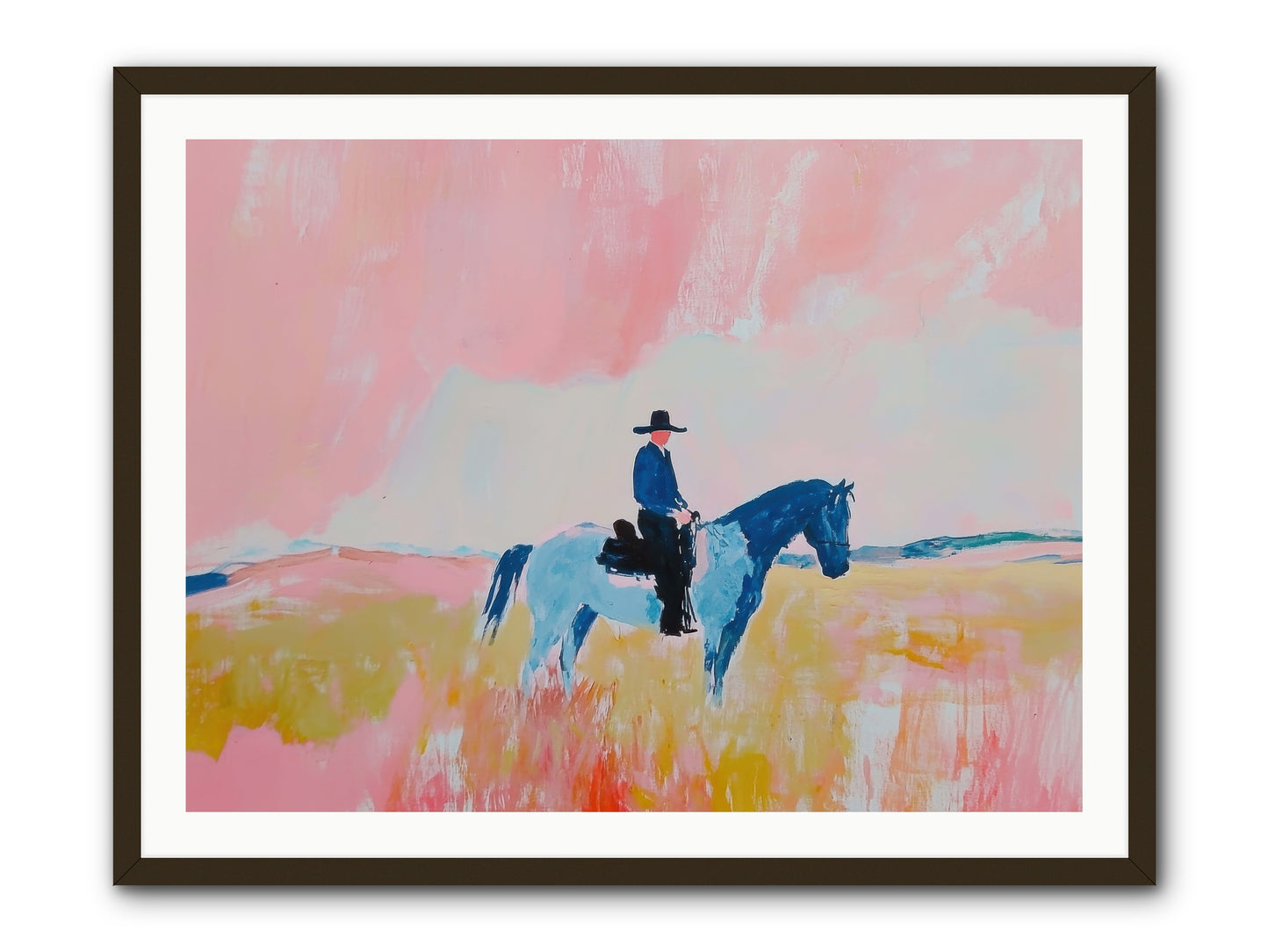 Grizzled Trailblazer -- Framed Print - Black 40x30