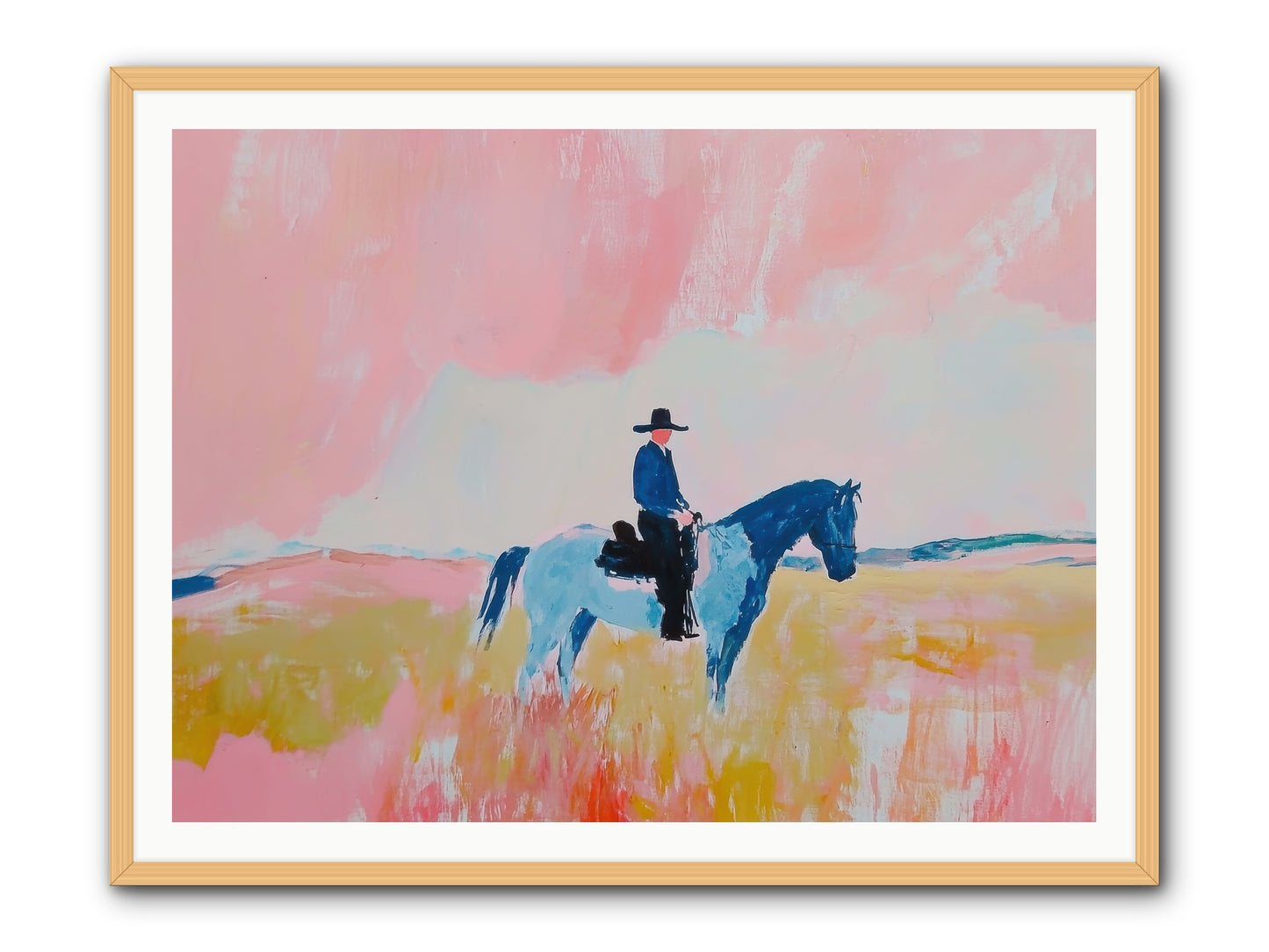 Grizzled Trailblazer -- Framed Print - Natural 48x36