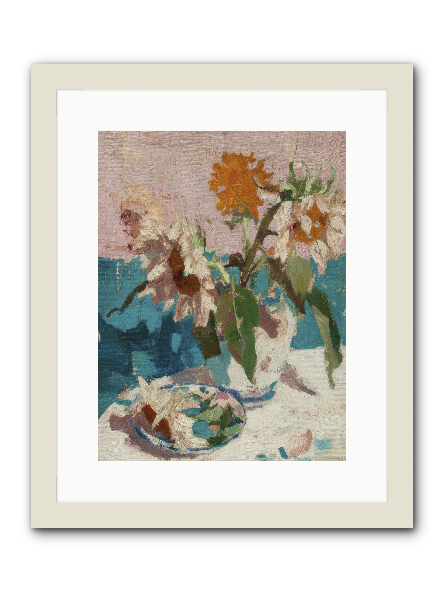 Grove Companion -- Framed Print - White 12x16
