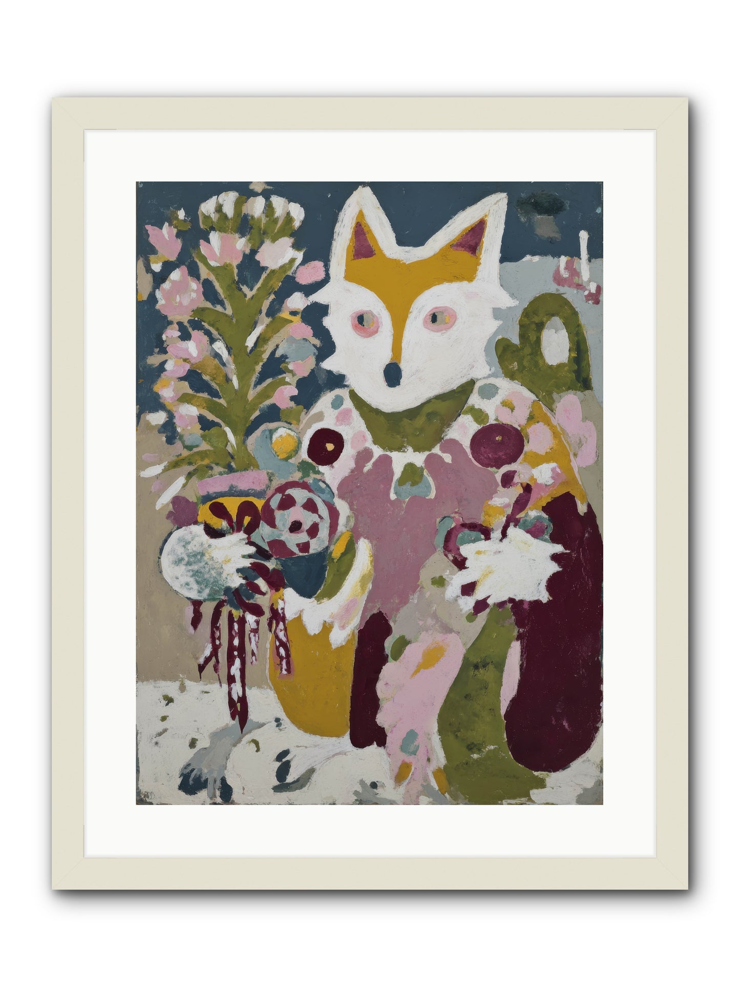 Guardian Of The Glow -- Framed Print - White 18x24