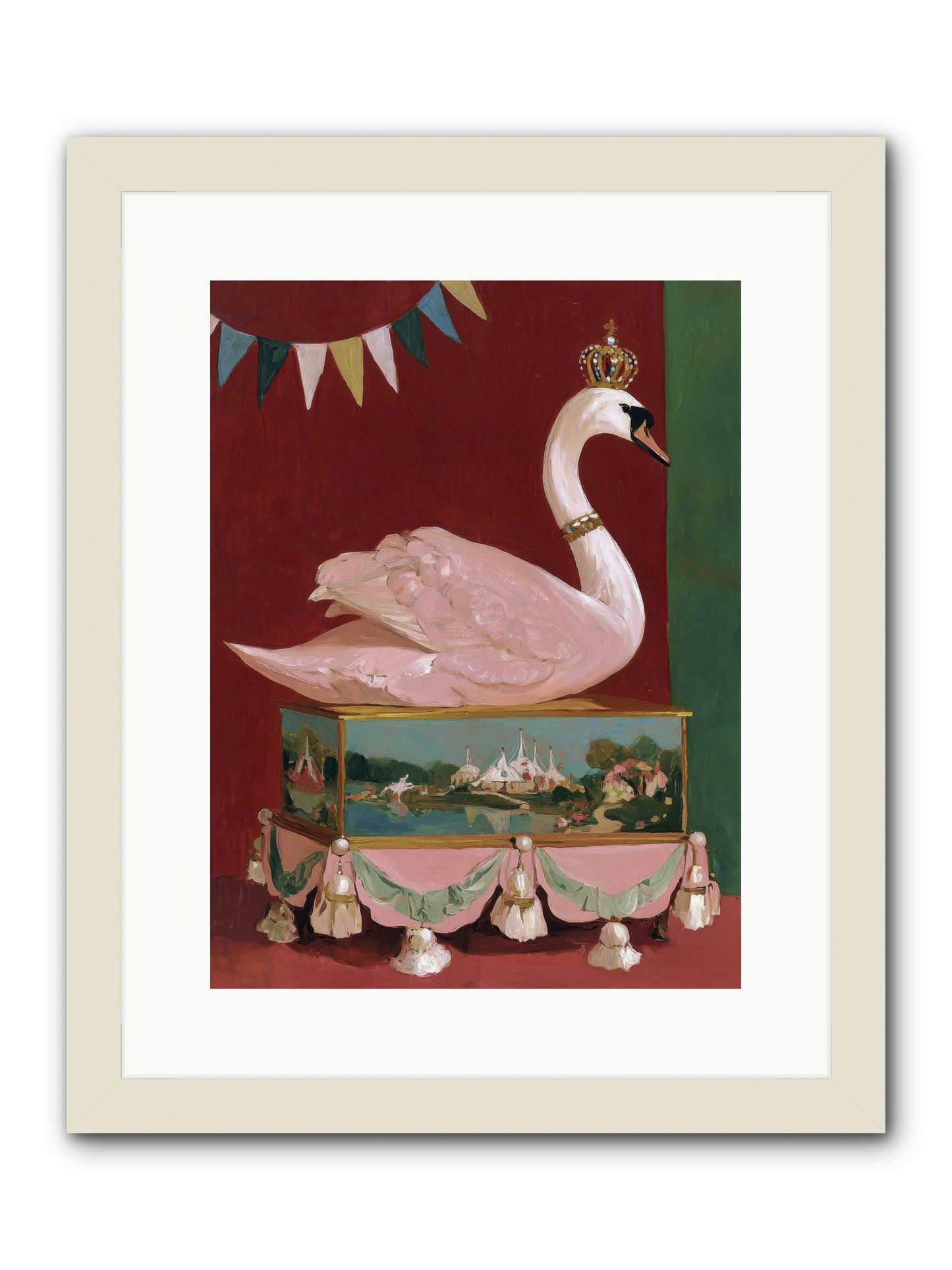 Guardian of Secrets -- Framed Print - White 12x16