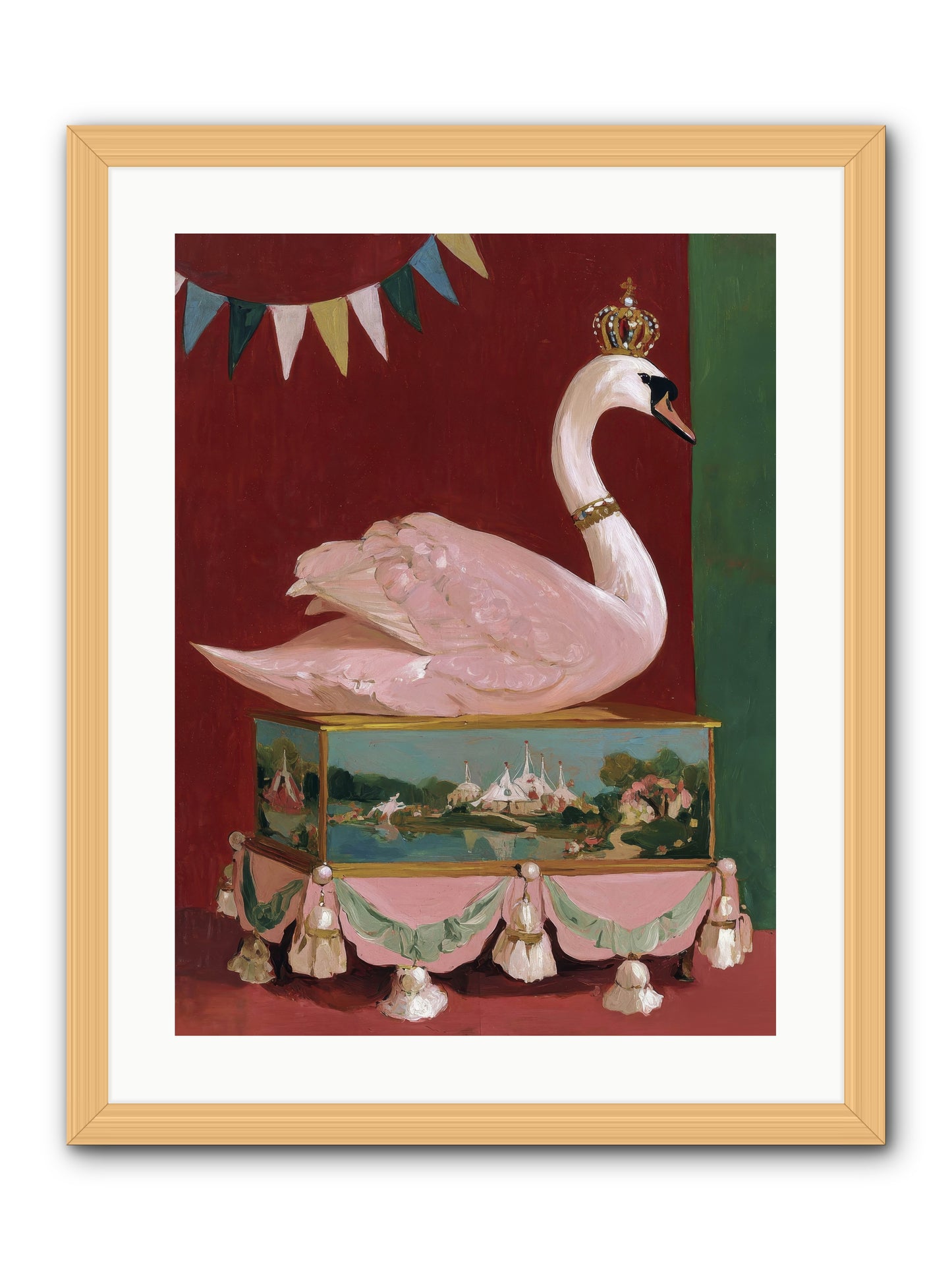 Guardian of Secrets -- Framed Print - Natural 18x24