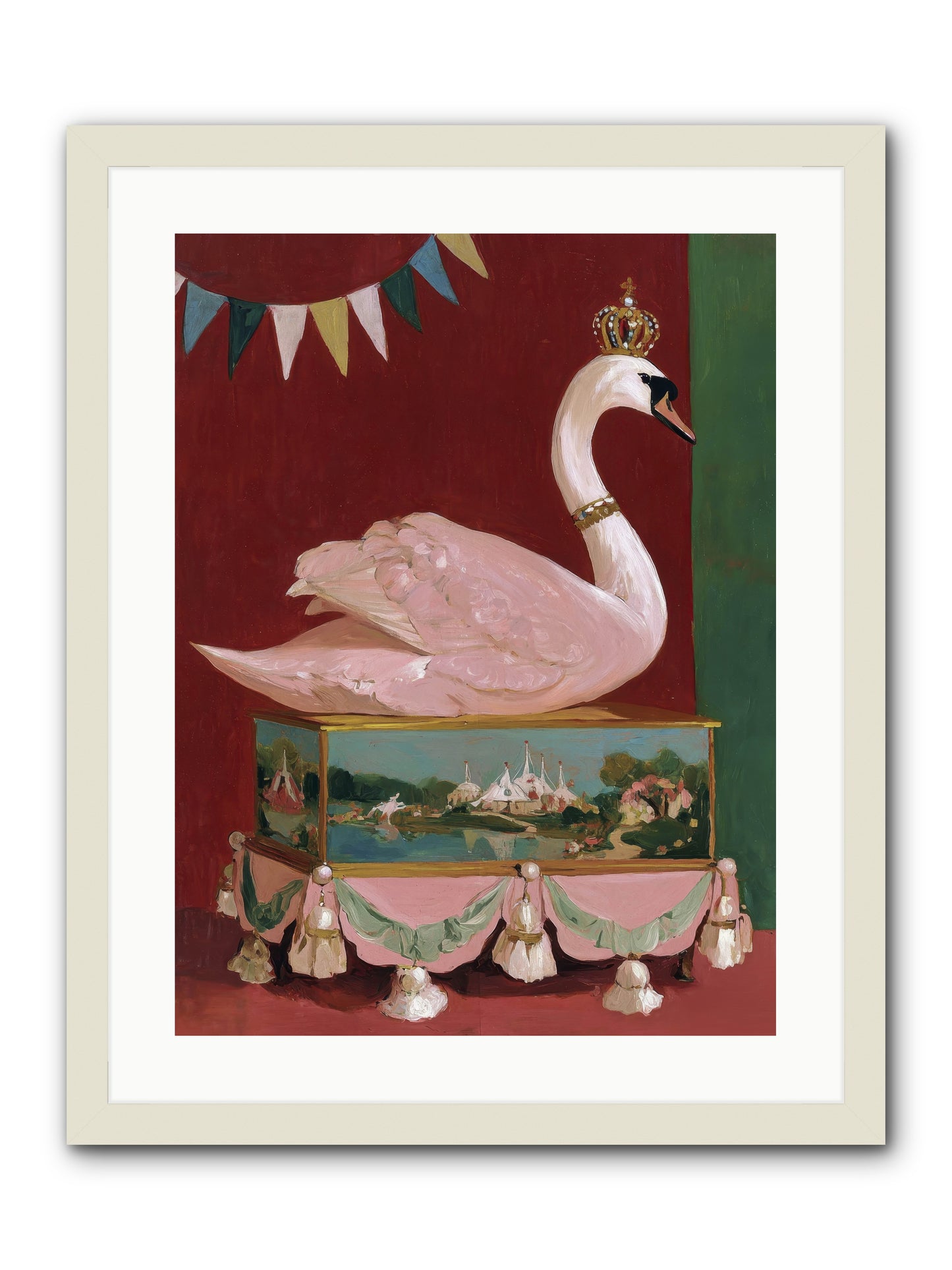 Guardian of Secrets -- Framed Print - White 18x24