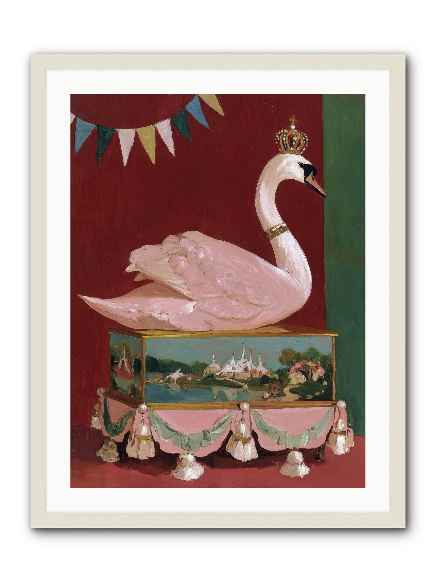 Guardian of Secrets -- Framed Print - White 24x32