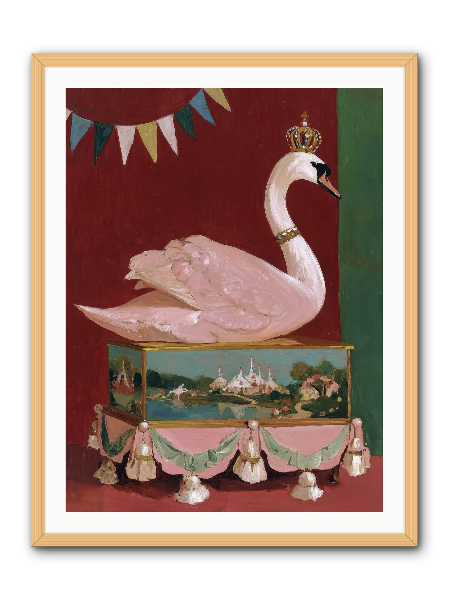 Guardian of Secrets -- Framed Print - Natural 30x40