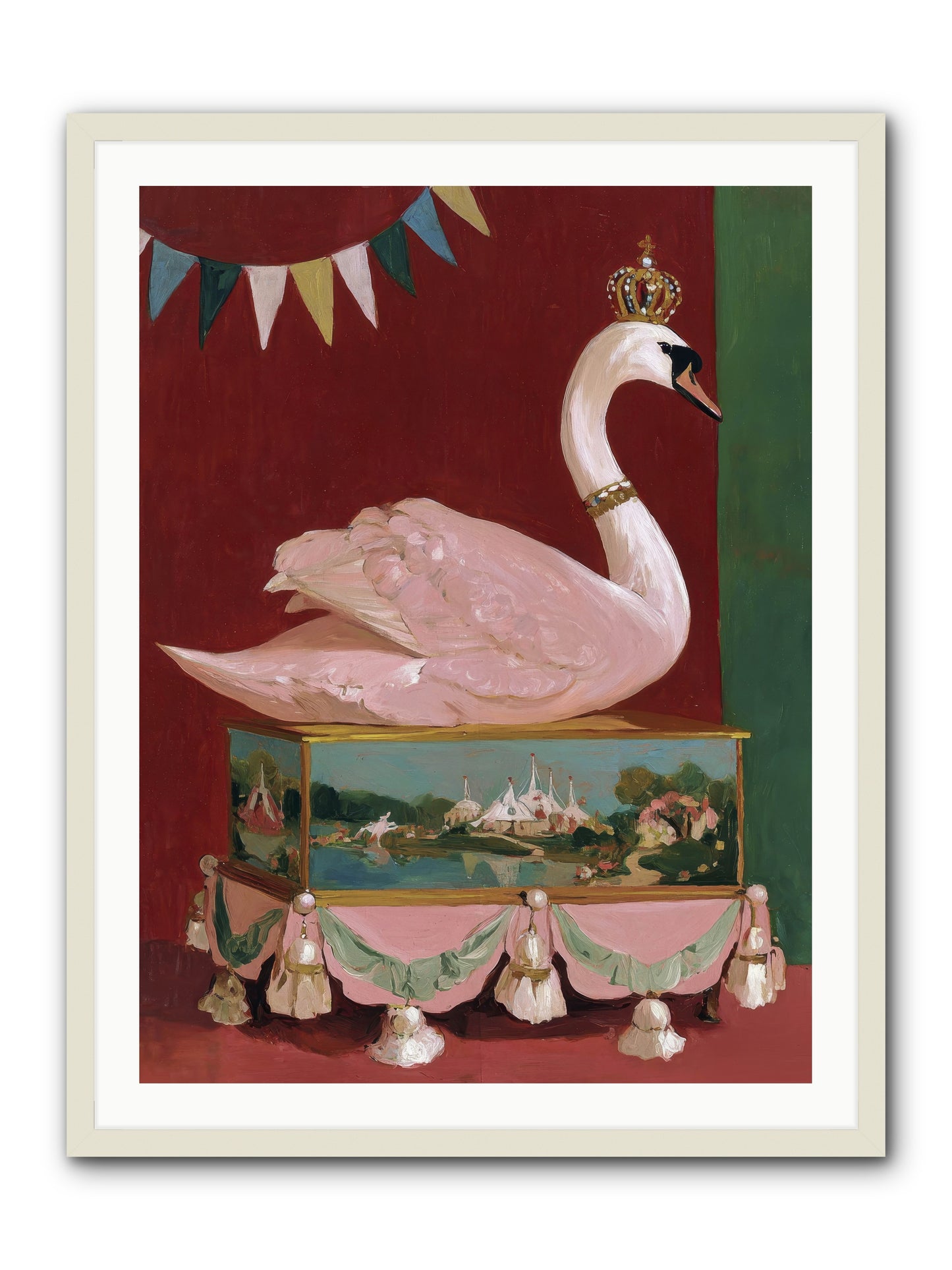 Guardian of Secrets -- Framed Print - White 30x40