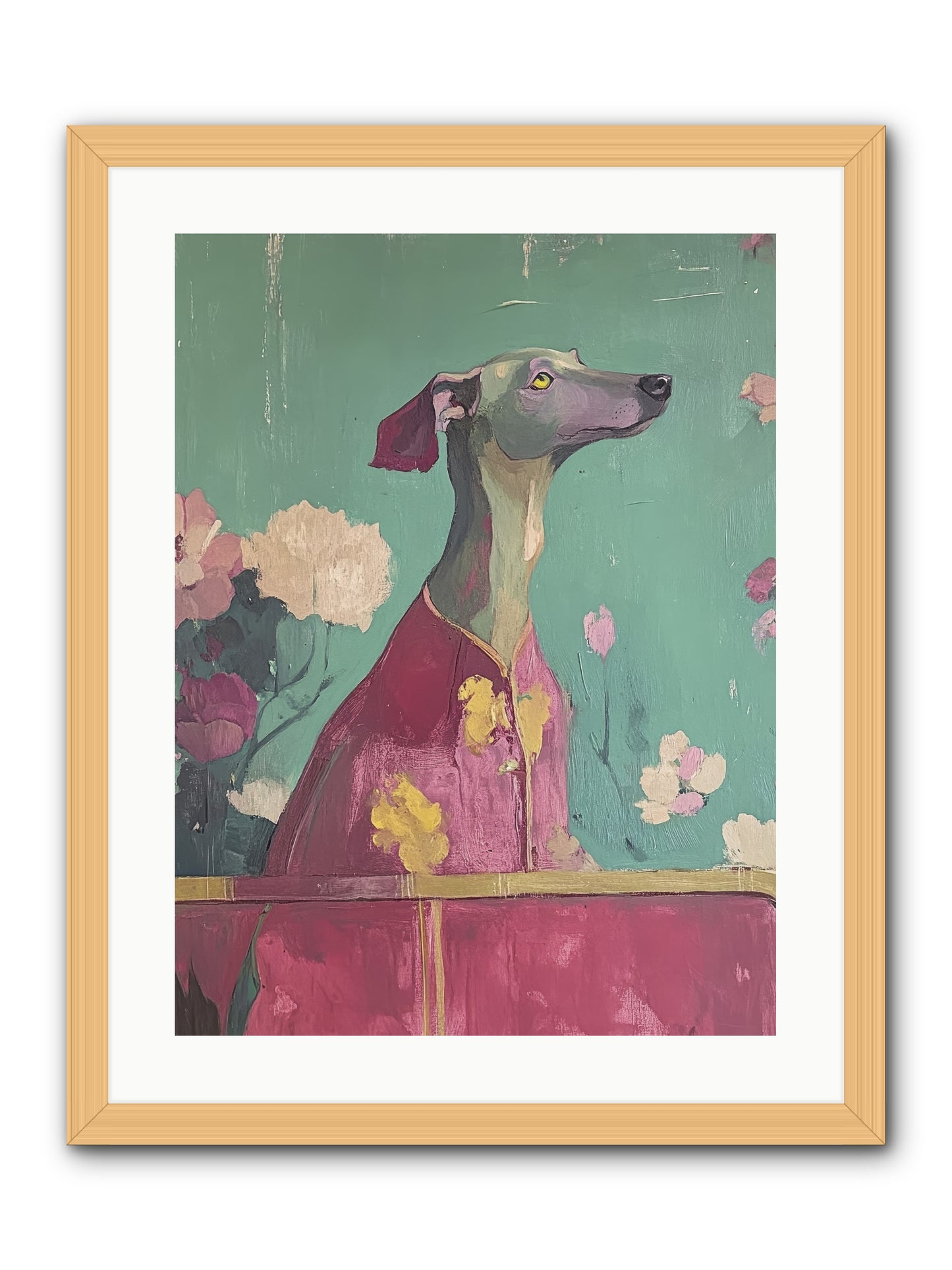 Happiness Incarnate -- Framed Print - Natural 18x24
