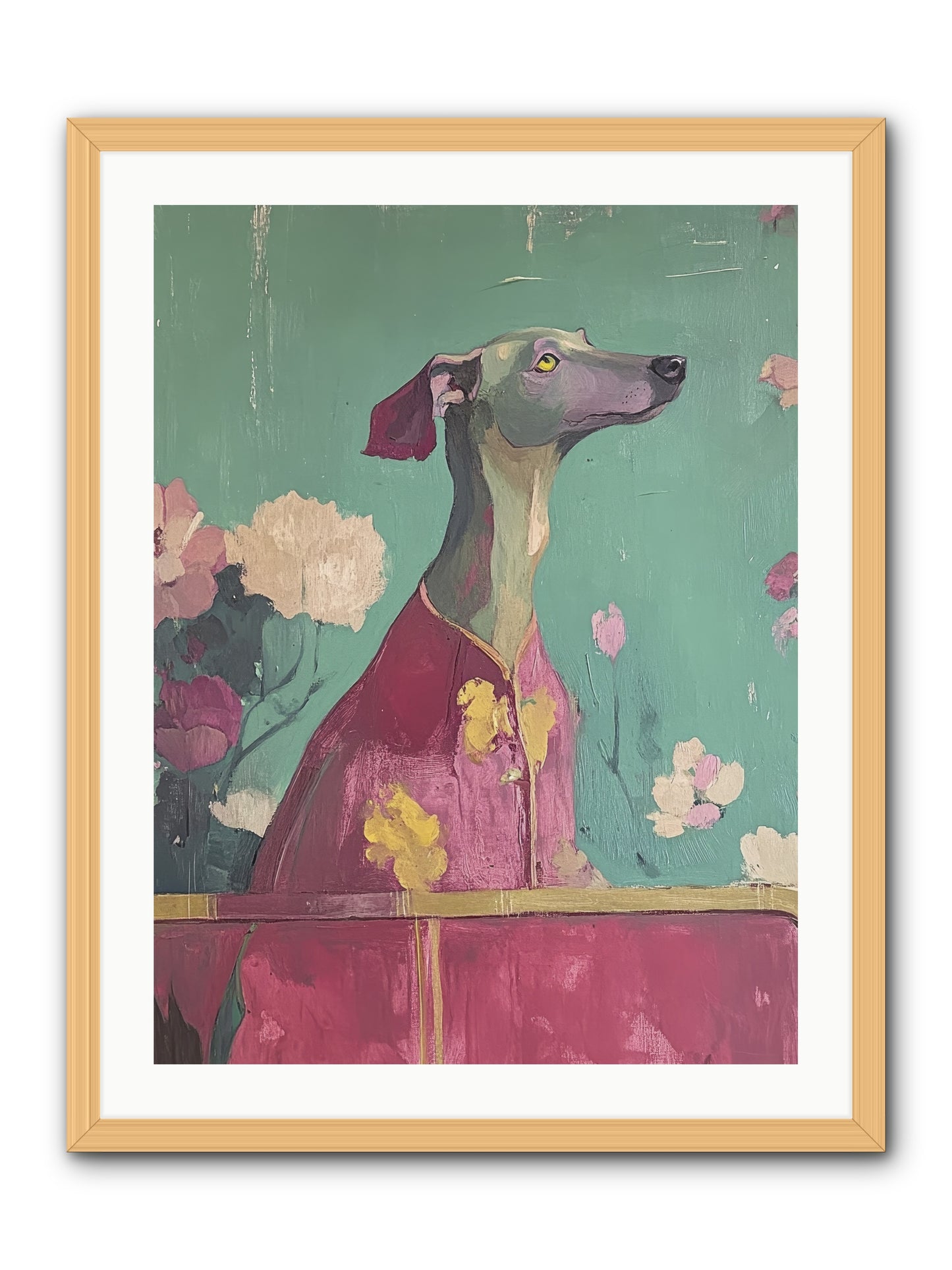 Happiness Incarnate -- Framed Print - Natural 24x32