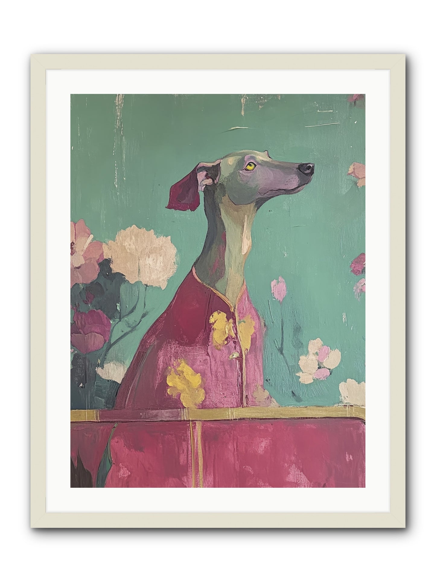 Happiness Incarnate -- Framed Print - White 24x32