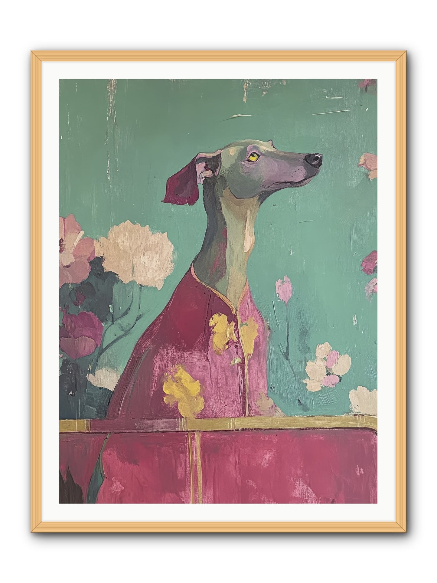 Happiness Incarnate -- Framed Print - Natural 36x48