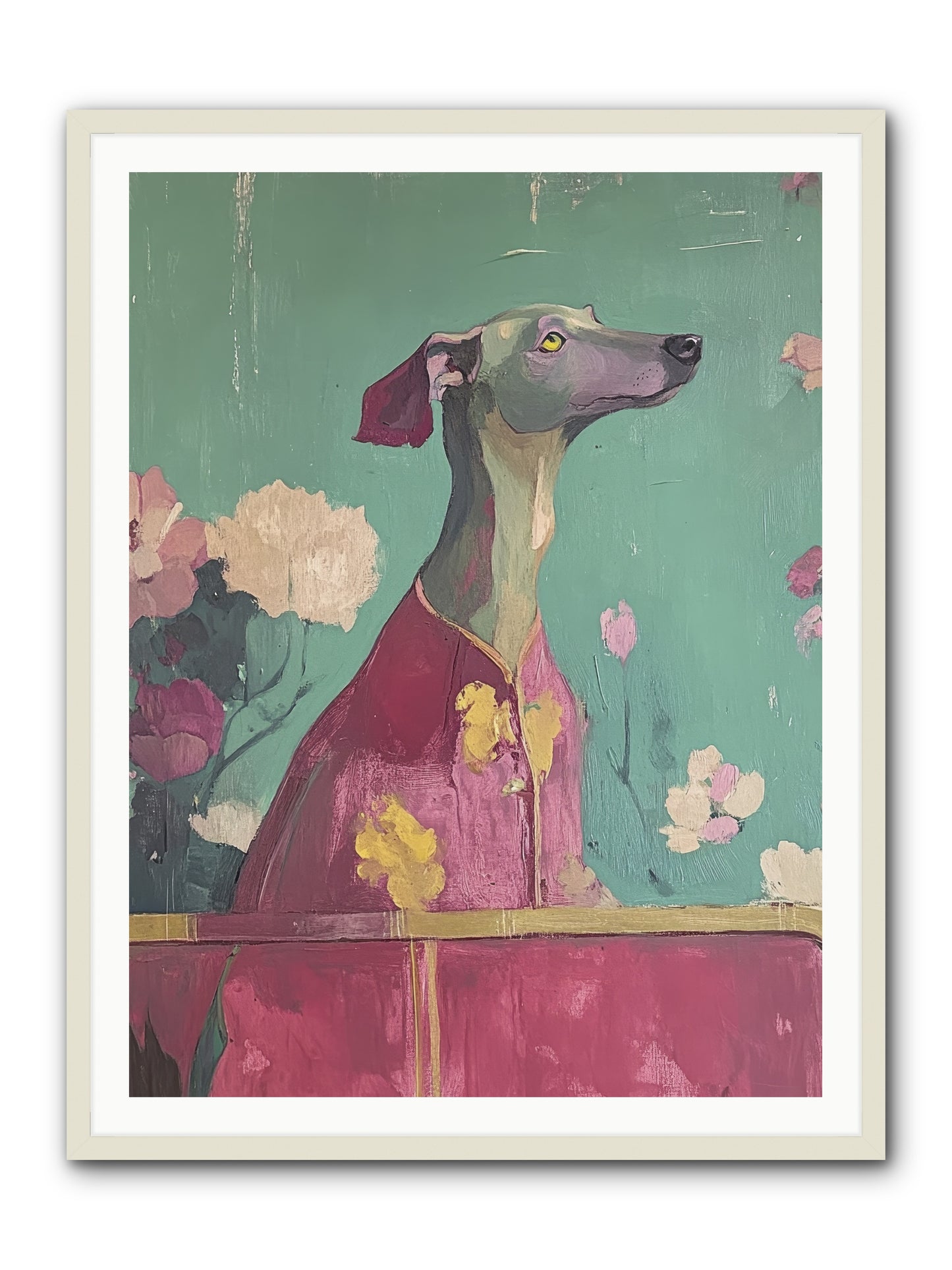 Happiness Incarnate -- Framed Print - White 36x48