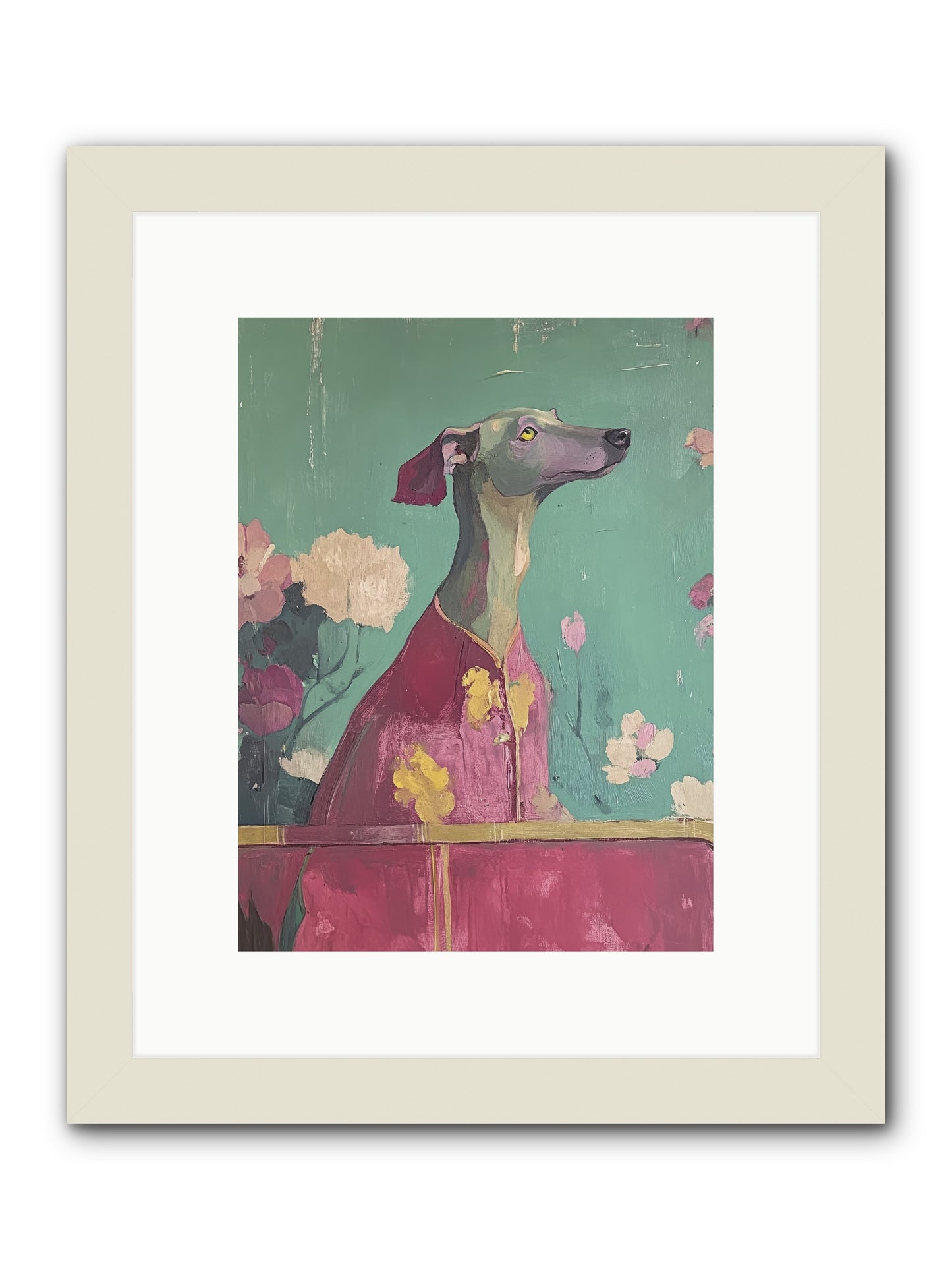 Happiness Incarnate -- Framed Print - White 9x12