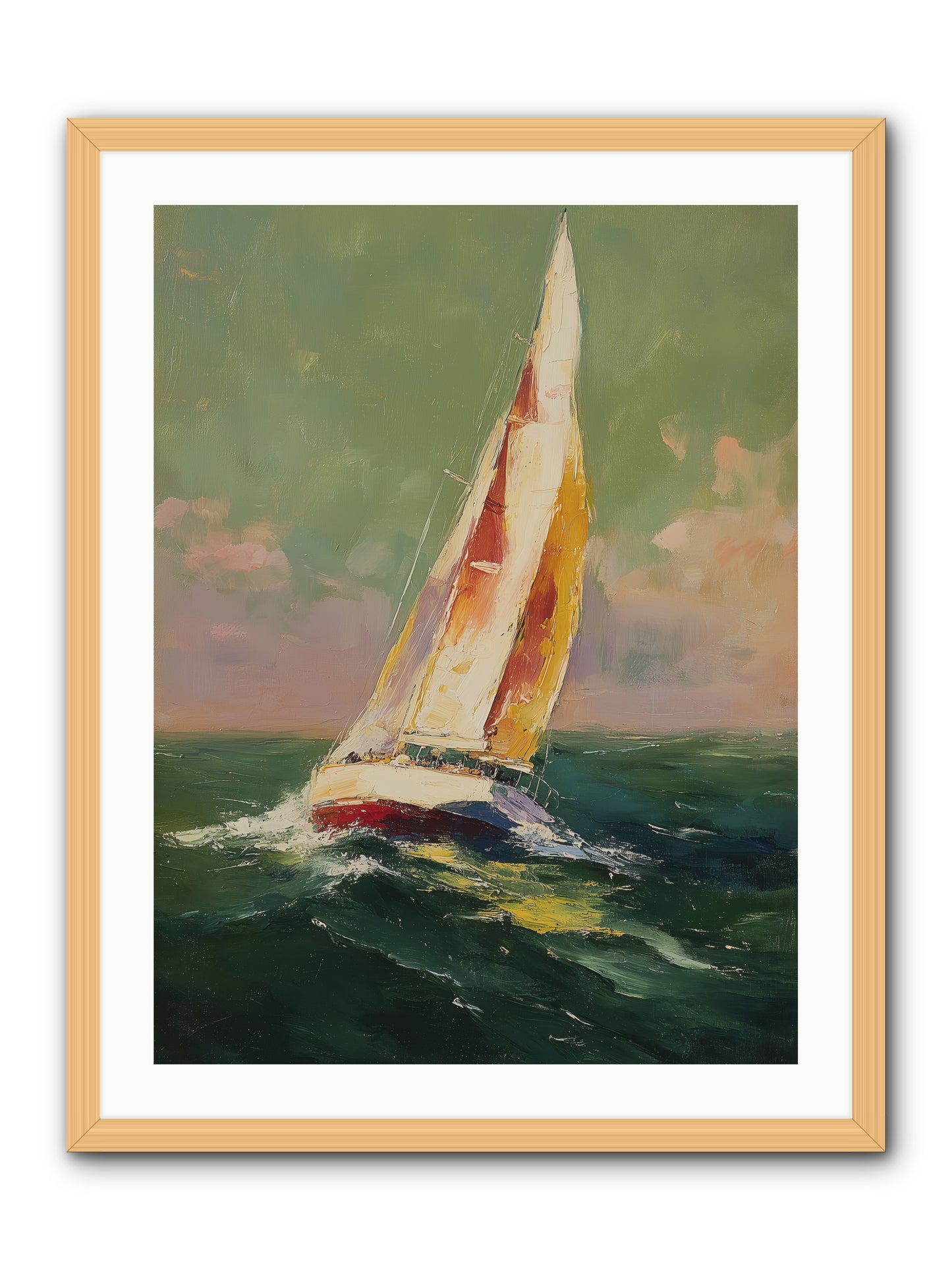 Happiness Pursued -- Framed Print - Natural 24x32