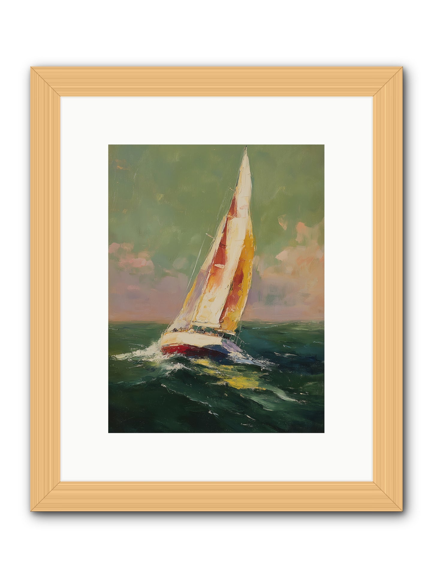 Happiness Pursued -- Framed Print - Natural 9x12