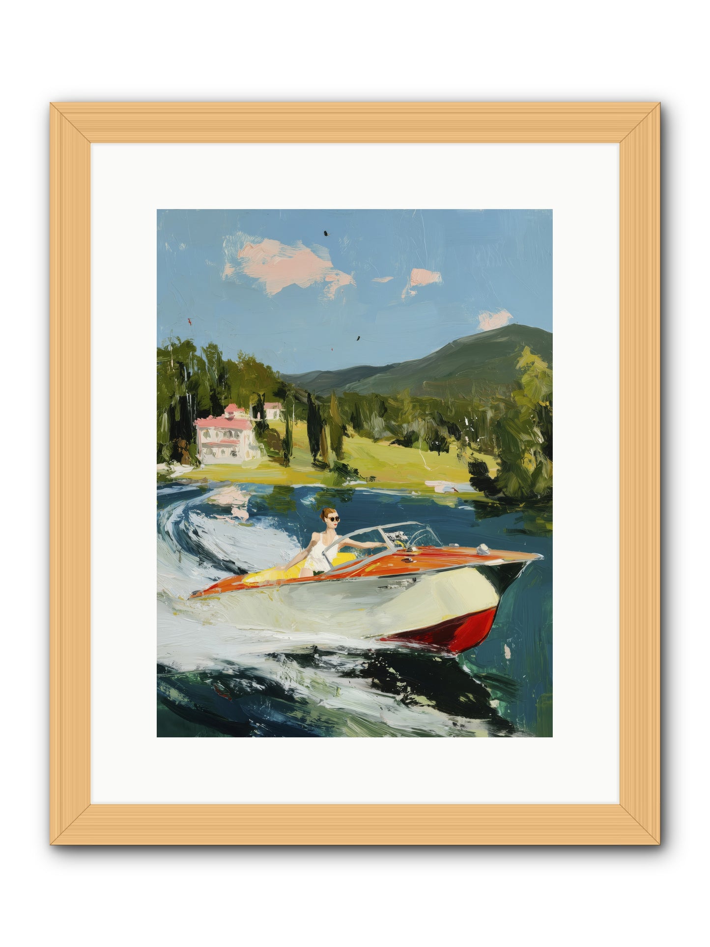 Happy Days -- Framed Print - Natural 12x16