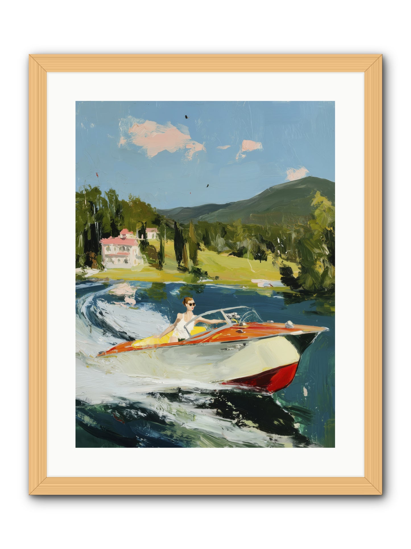 Happy Days -- Framed Print - Natural 18x24