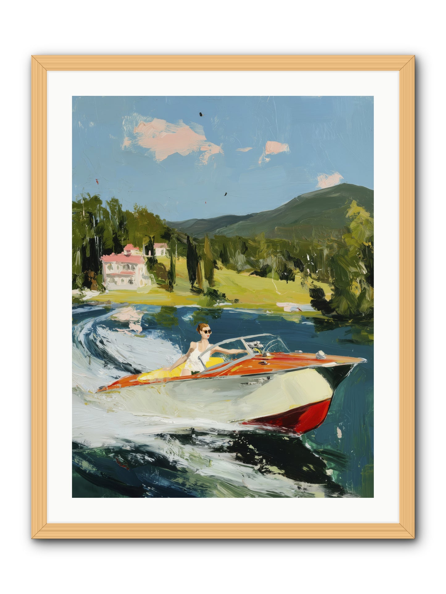 Happy Days -- Framed Print - Natural 24x32