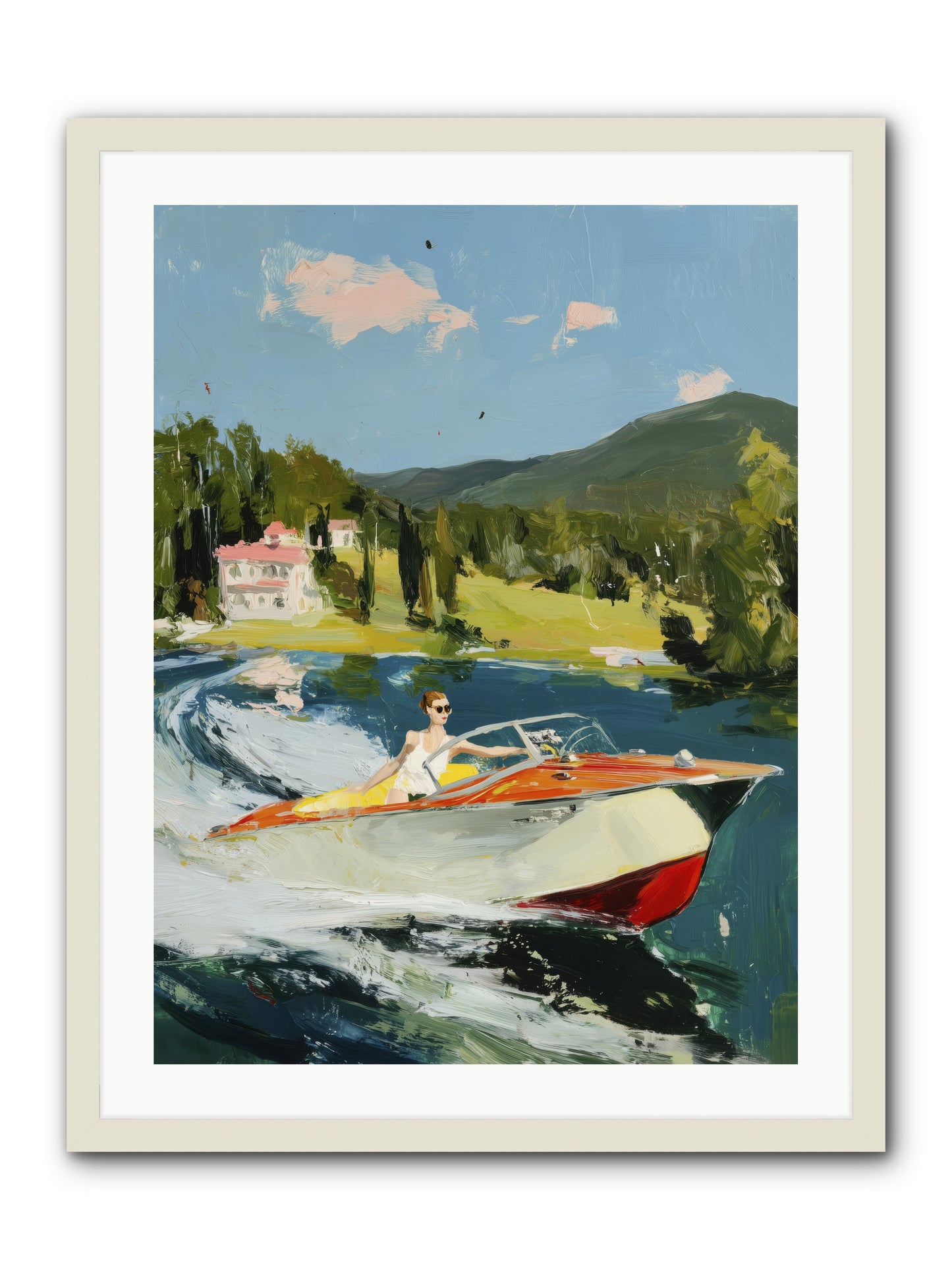 Happy Days -- Framed Print - White 24x32