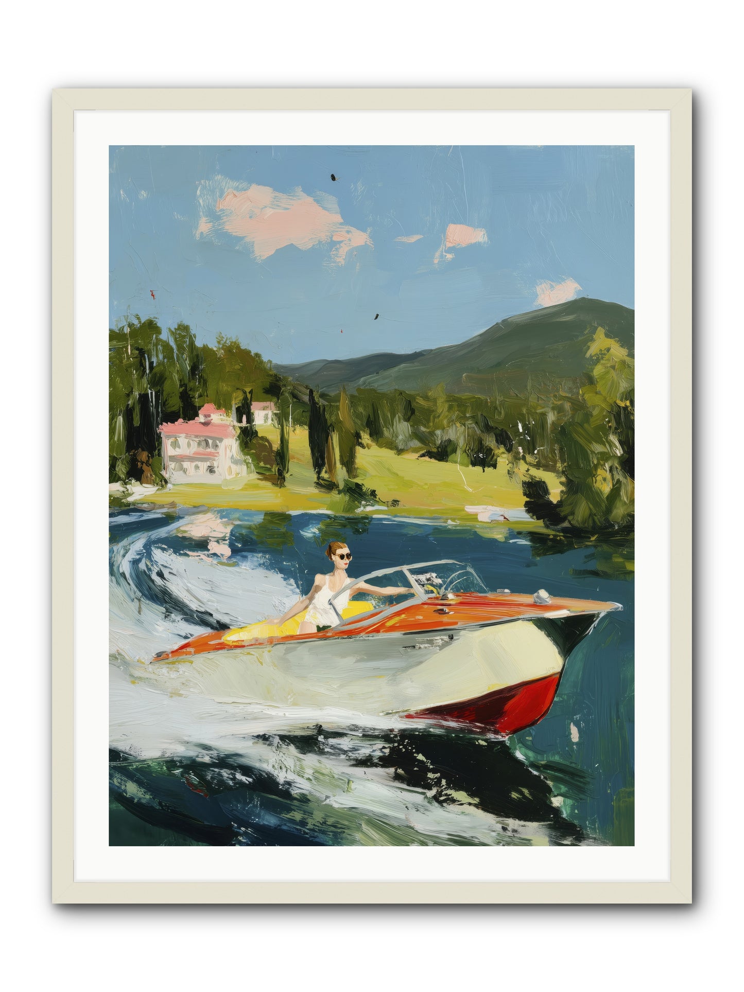 Happy Days -- Framed Print - White 30x40