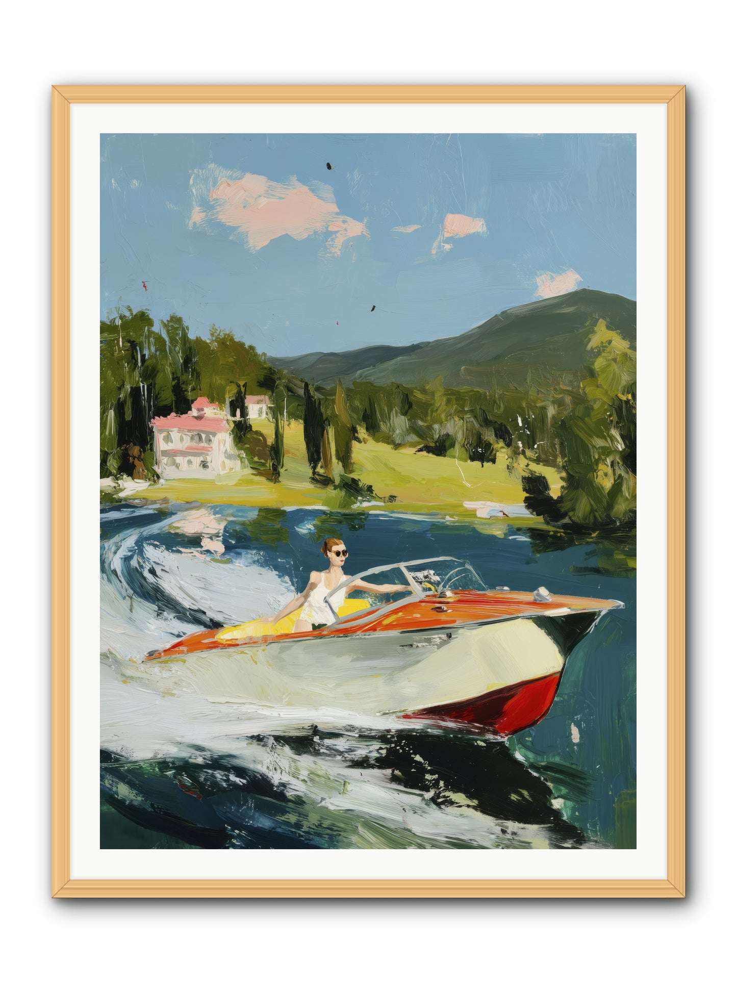 Happy Days -- Framed Print - Natural 36x48