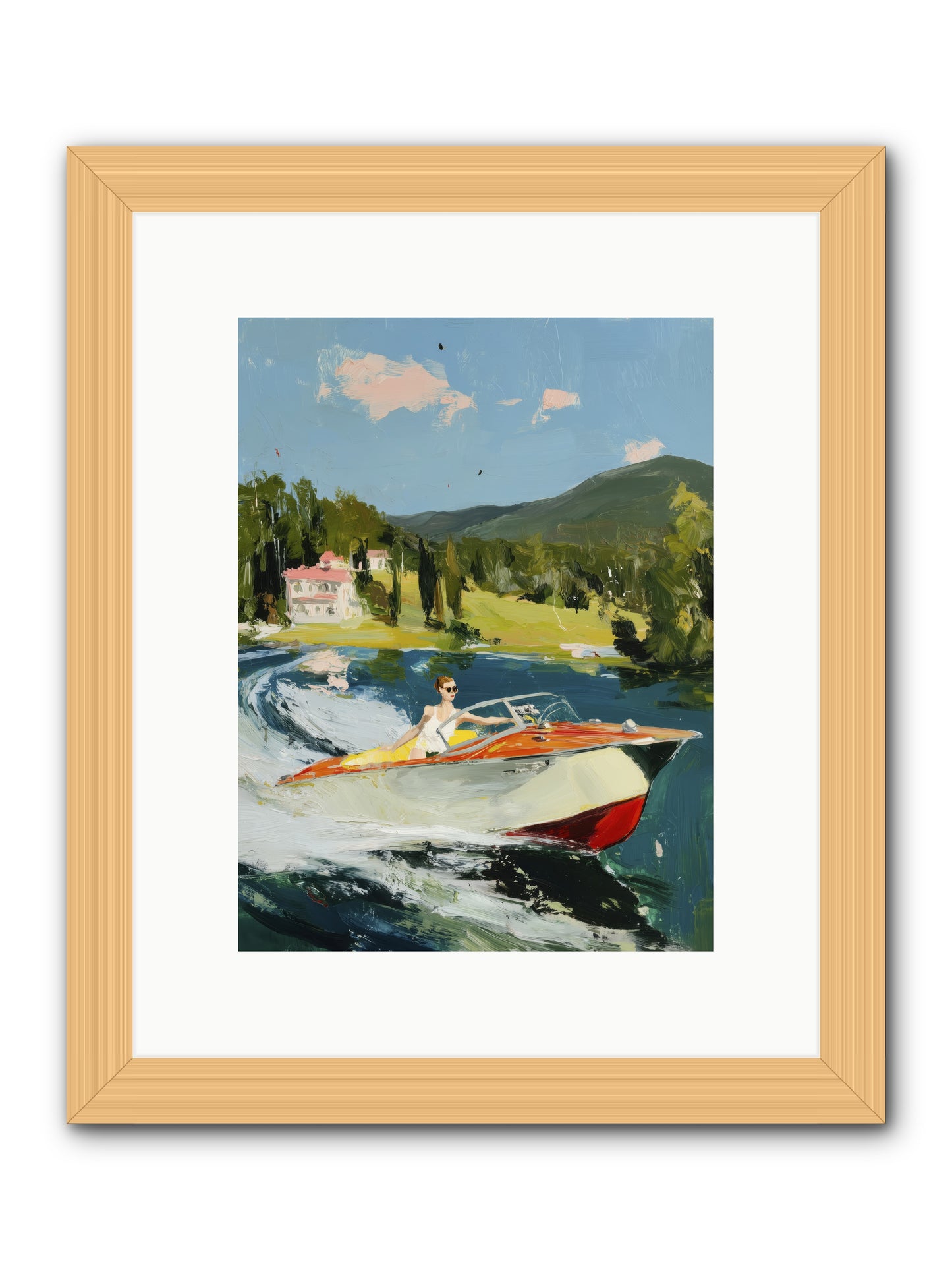 Happy Days -- Framed Print - Natural 9x12