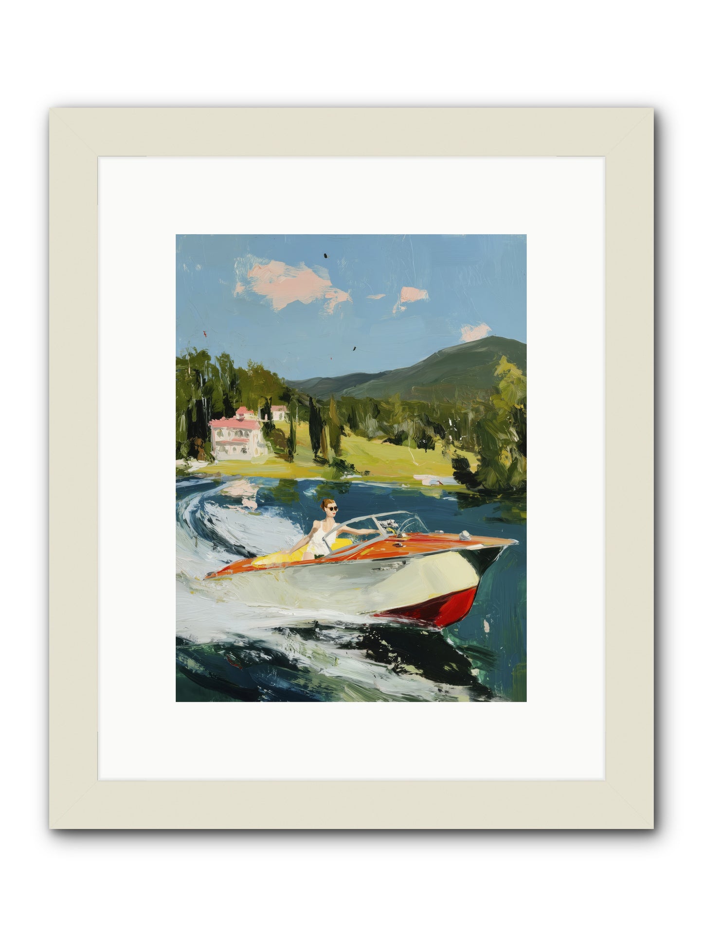 Happy Days -- Framed Print - White 9x12