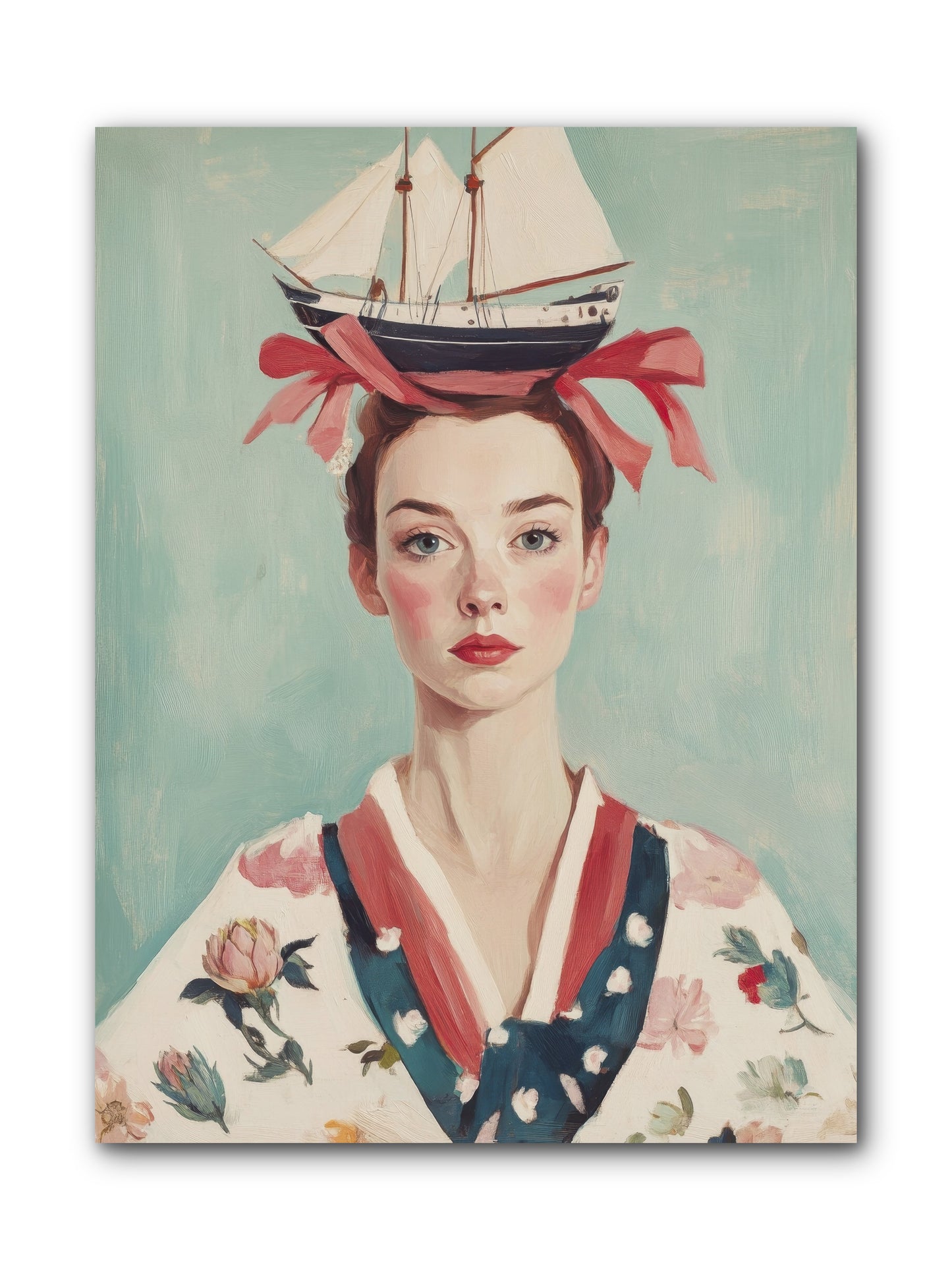 Harbor Belle of Winter-REZ -- Wrapped Canvas 9x12