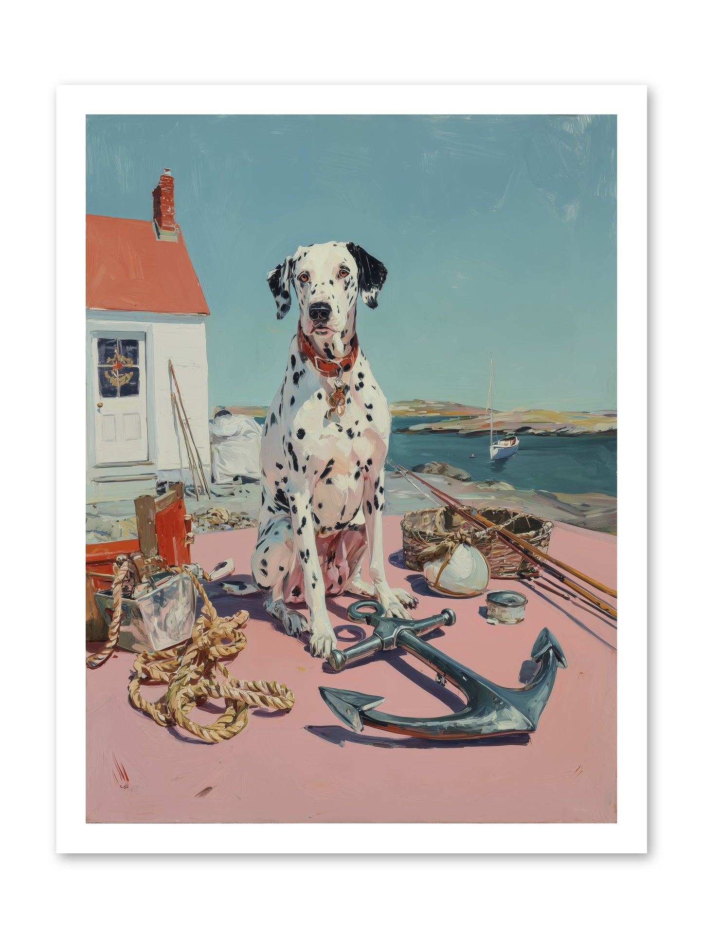 Harbor Hound -- Paper Print 18x24