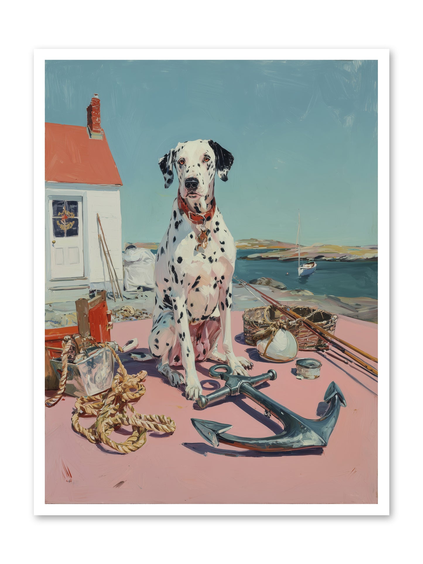 Harbor Hound -- Paper Print 30x40