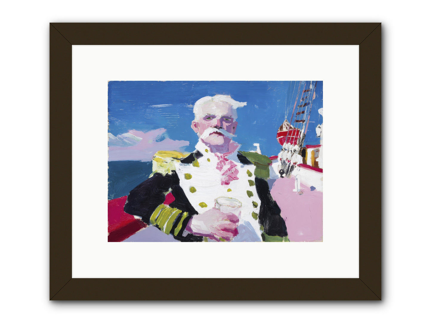 Harbor Watch -- Framed Print - Black 12x9