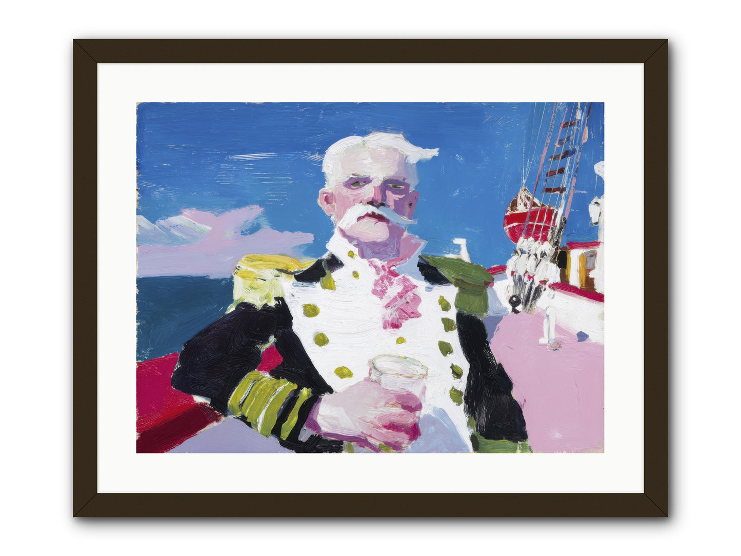 Harbor Watch -- Framed Print - Black 24x18