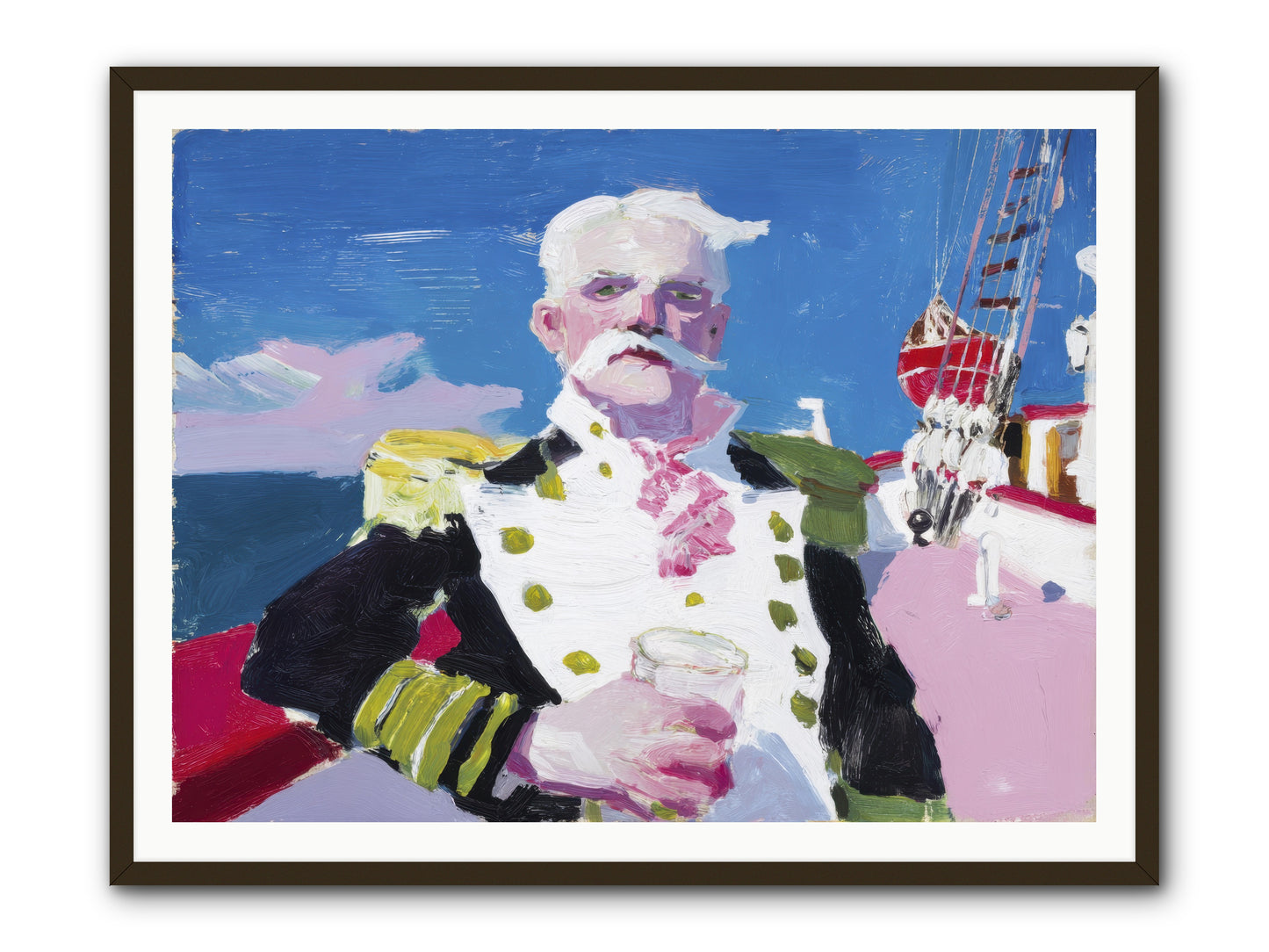 Harbor Watch -- Framed Print - Black 48x36
