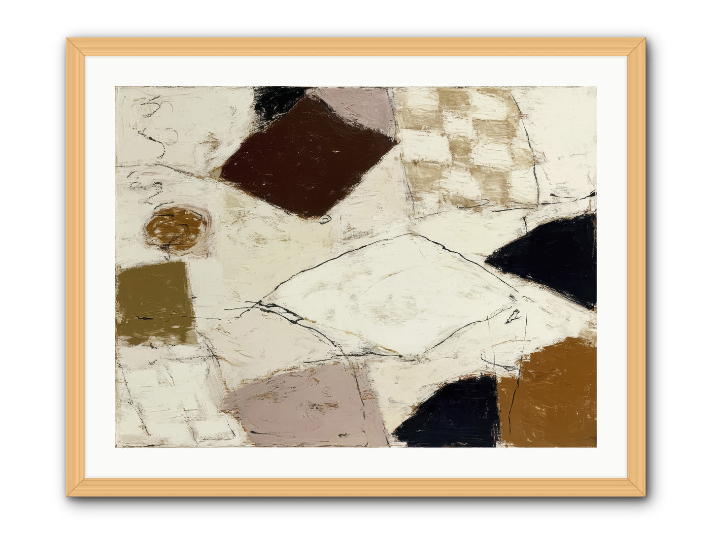 Harbored -- Framed Print - Natural 32x24