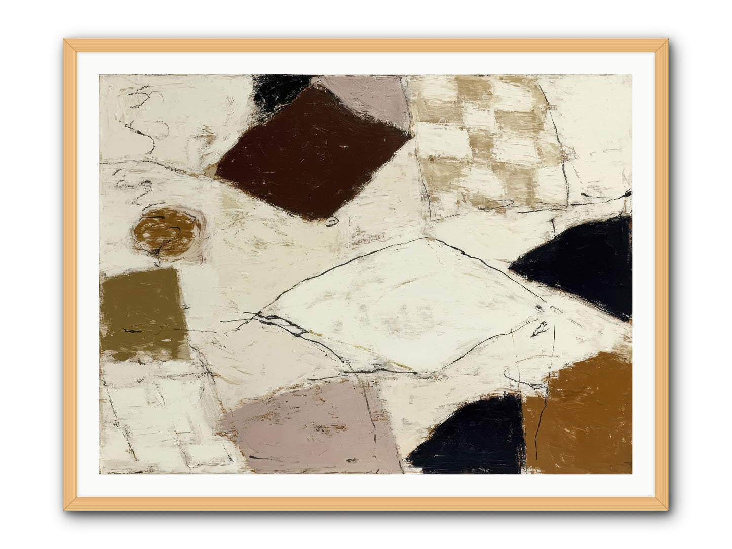 Harbored -- Framed Print - Natural 48x36