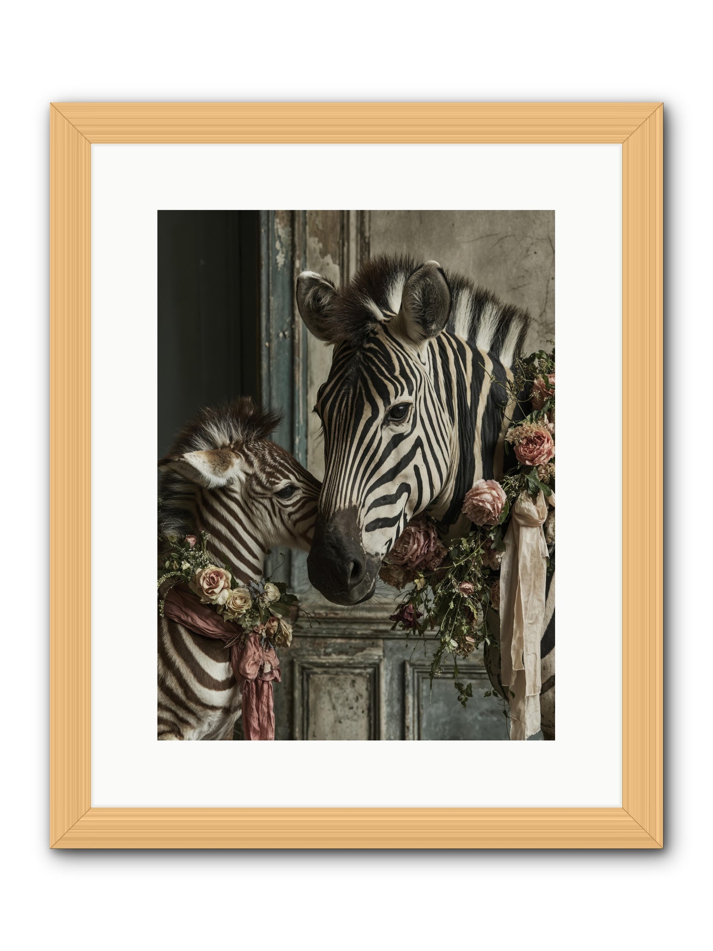 Hariette -- Framed Print - Natural 12x16