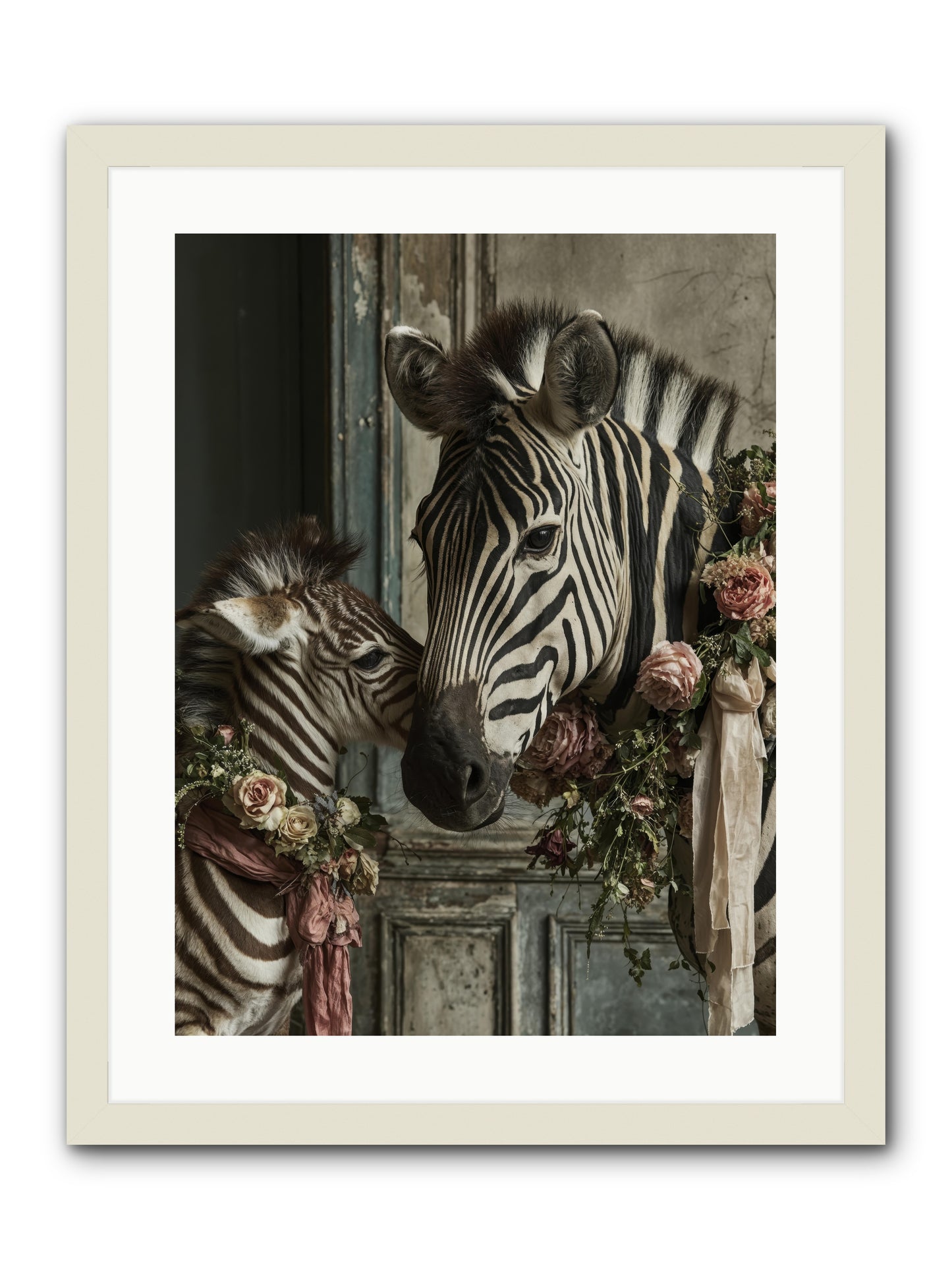 Hariette -- Framed Print - White 18x24